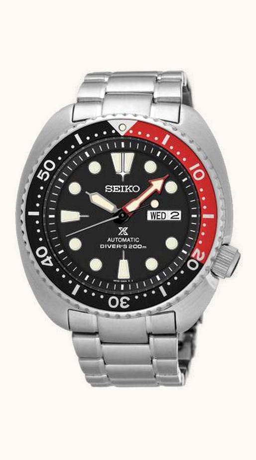 Seiko Prospex Diver Turtle Stainless Steel / Black / Bracelet / Coke