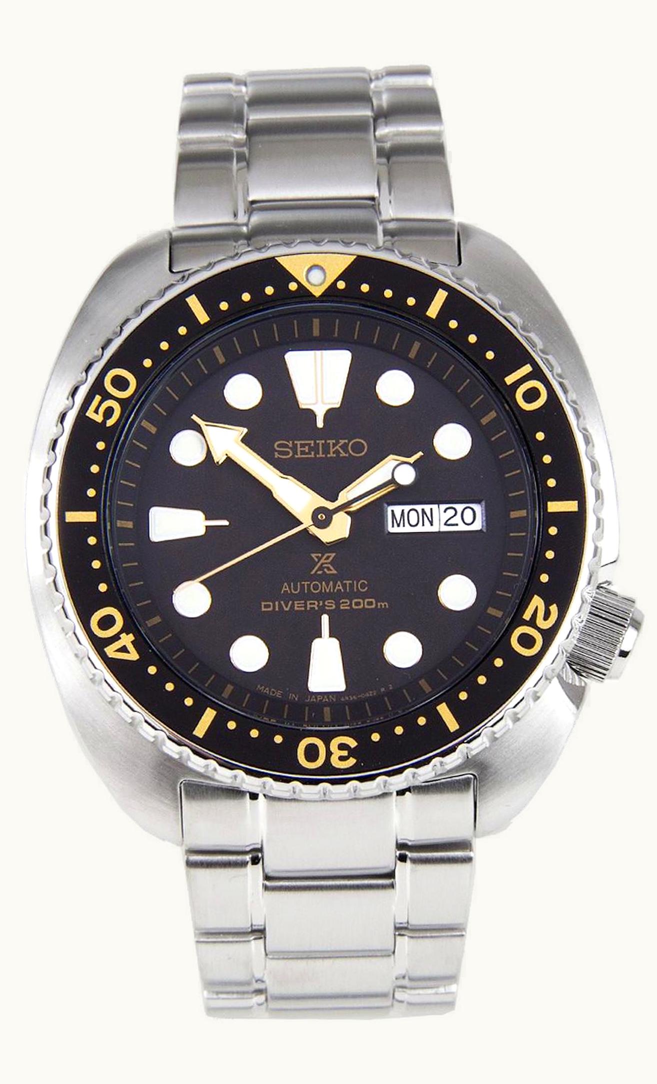 Seiko Prospex Diver Turtle Stainless Steel / Black / Bracelet