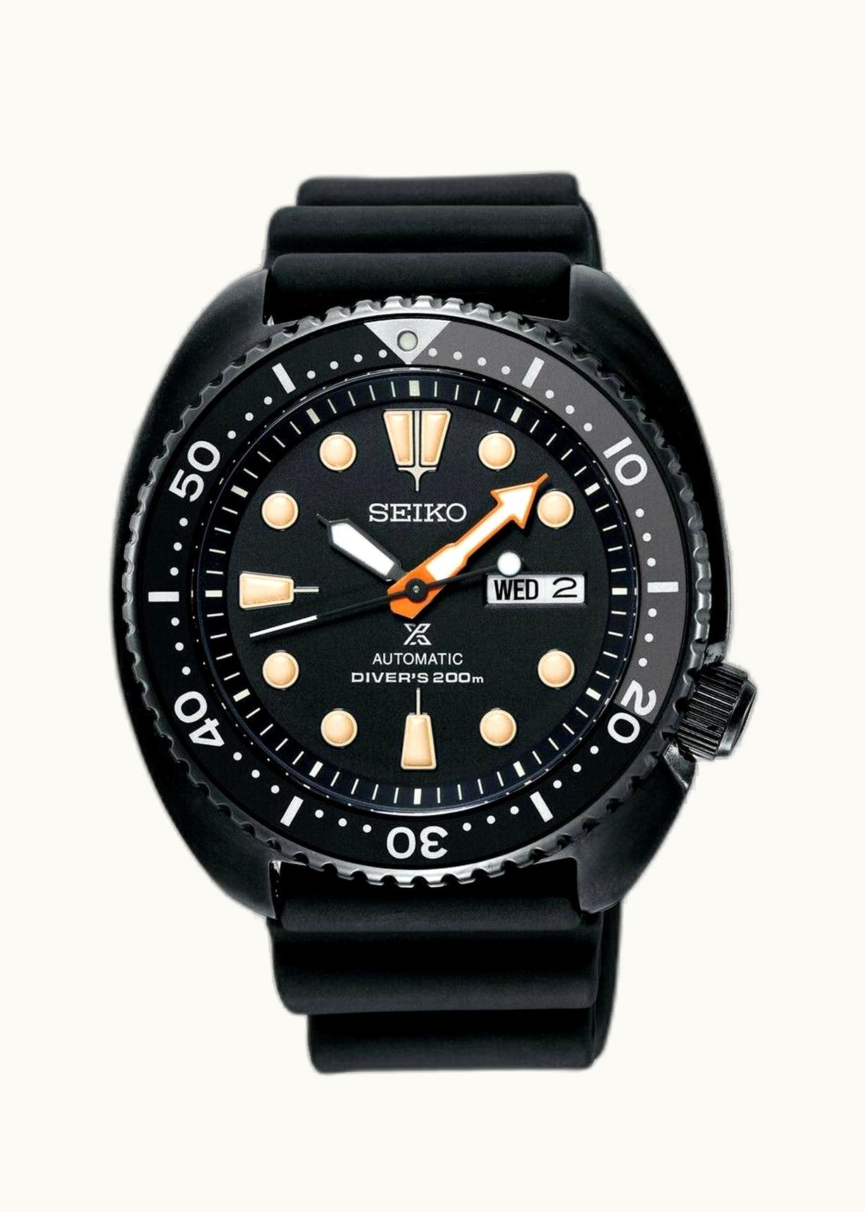 Seiko Prospex Diver Turtle Stainless Steel / Black / Black Series