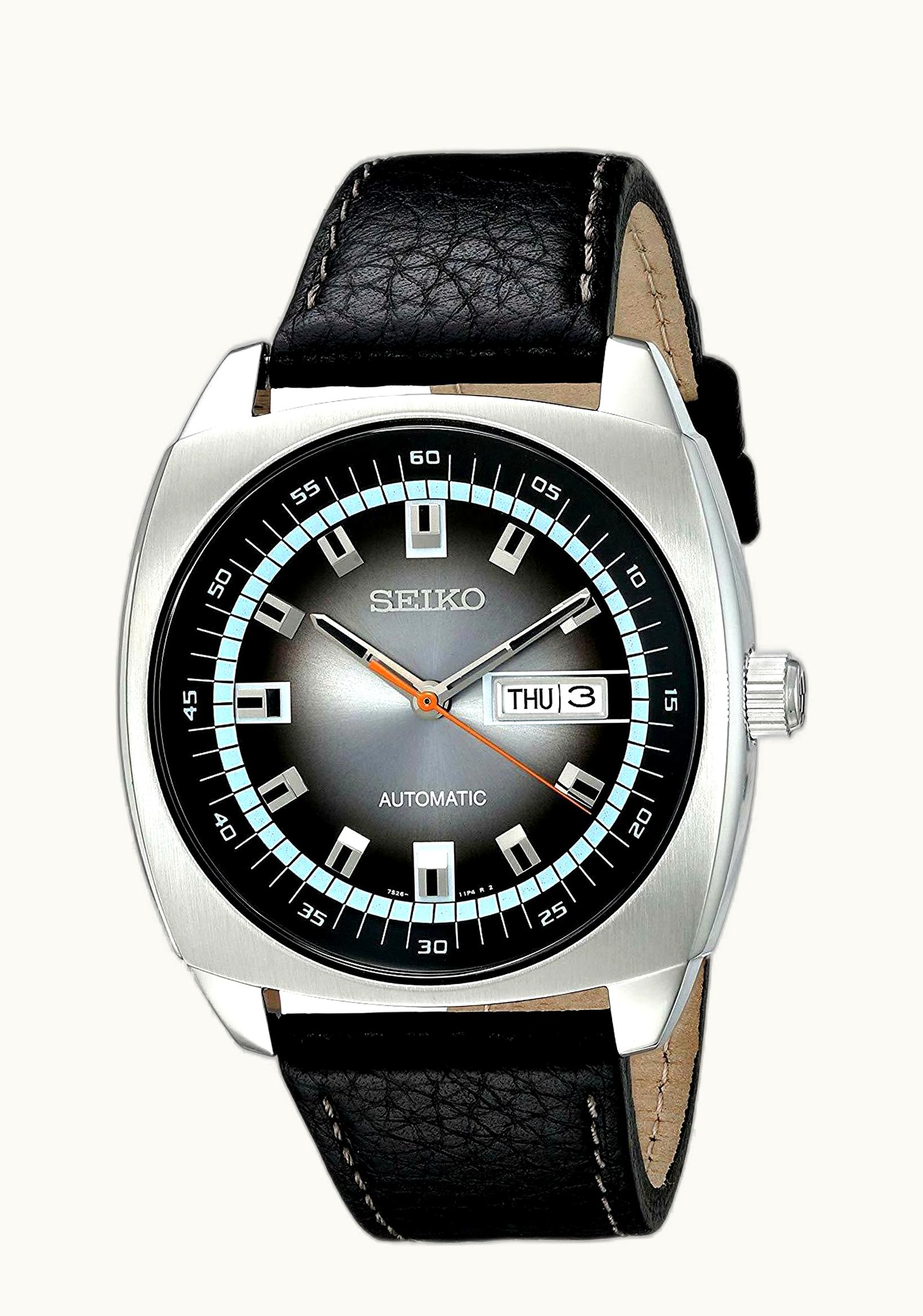 Seiko Recraft Cushion Stainless Steel / Grey / Strap