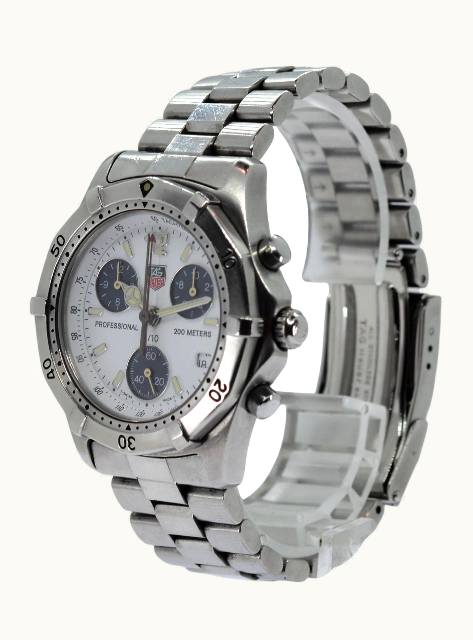TAG Heuer 2000 Chronograph Stainless Steel / Grey / Bracelet