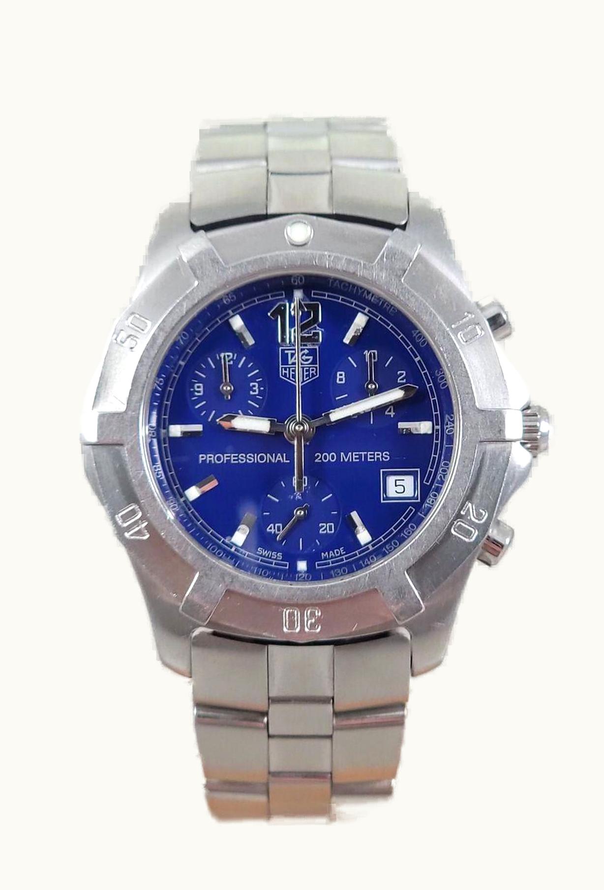TAG Heuer 2000 Exclusive Chronograph Quartz Stainless Steel / Blue