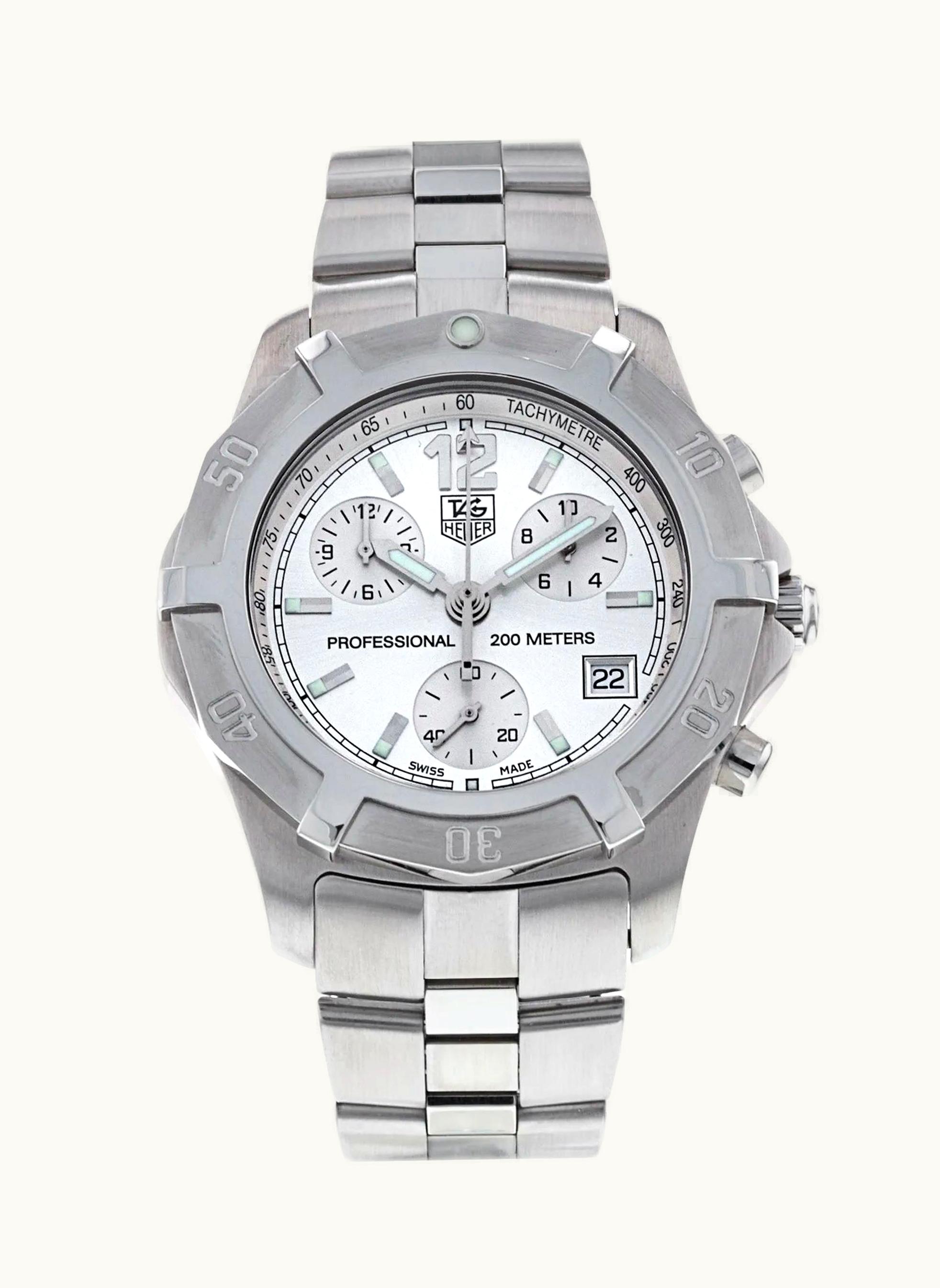 TAG Heuer 2000 Exclusive Chronograph Quartz Stainless Steel / Silver