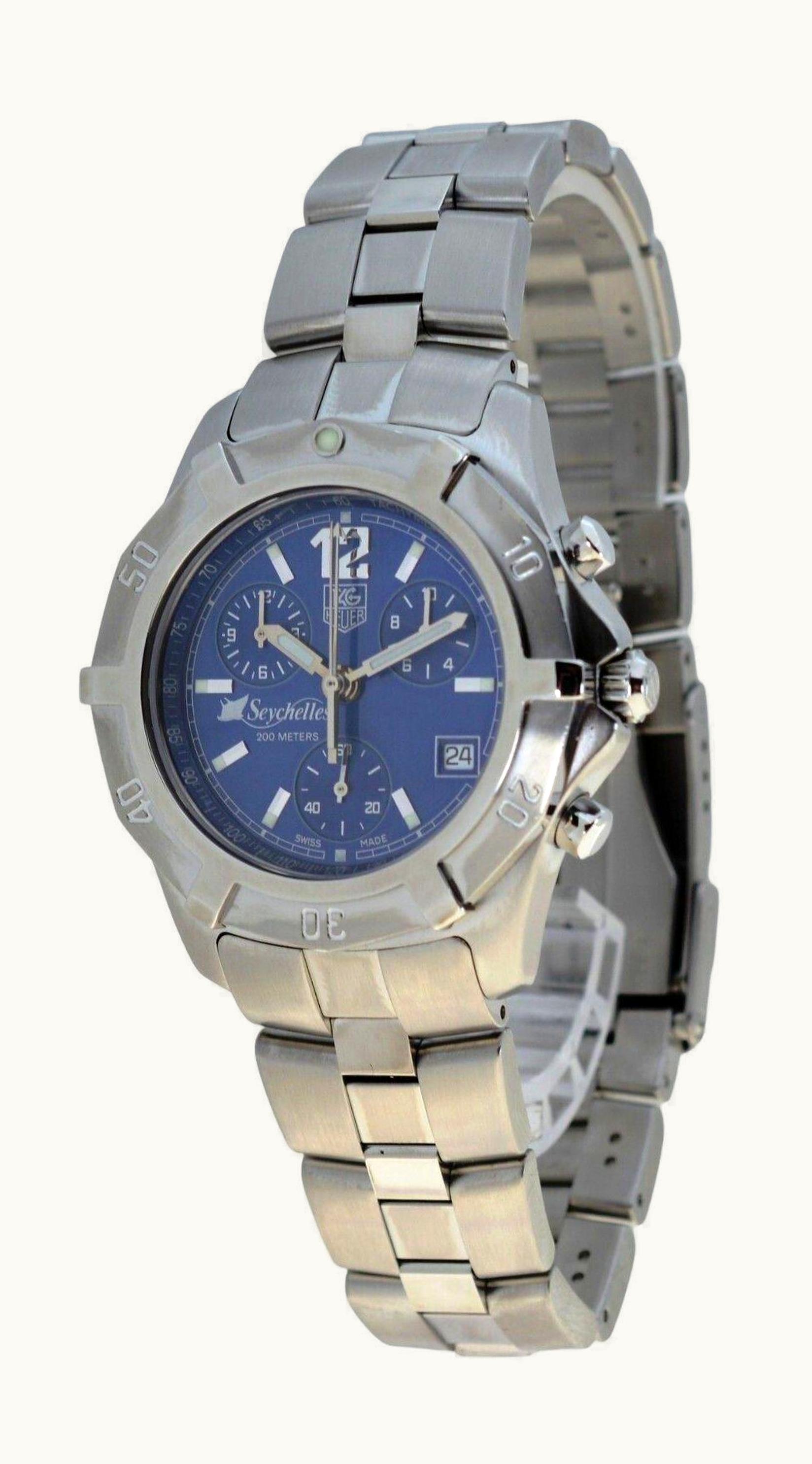 TAG Heuer 2000 Exclusive Chronograph Quartz Stainless Steel / Seychelles