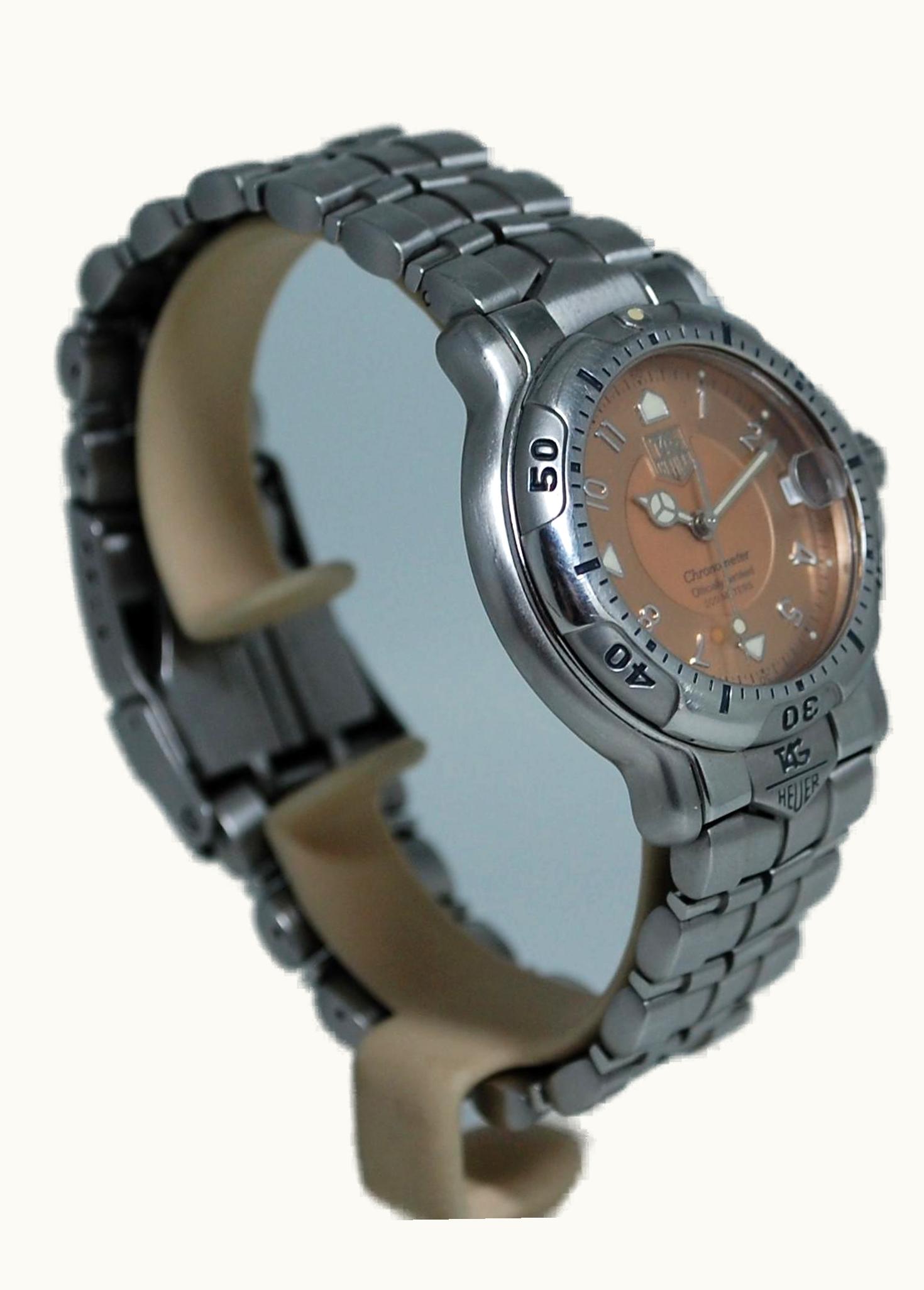 TAG Heuer 6000 Stainless Steel / Salmon / Bracelet
