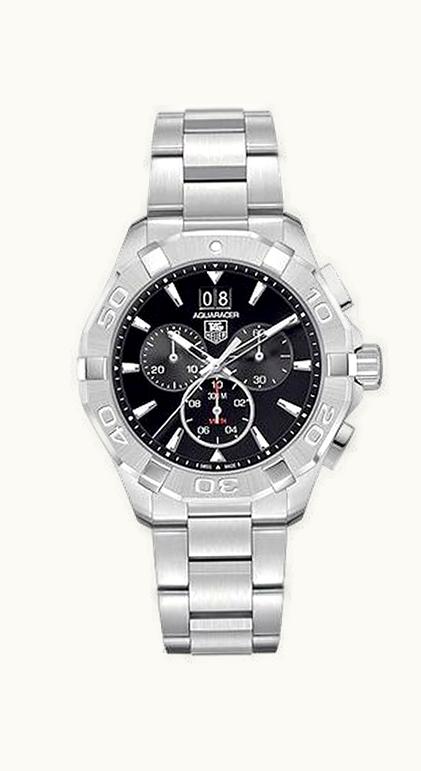 TAG Heuer Aquaracer 300M Quartz Chronograph 43 Stainless Steel / Black / Bracelet