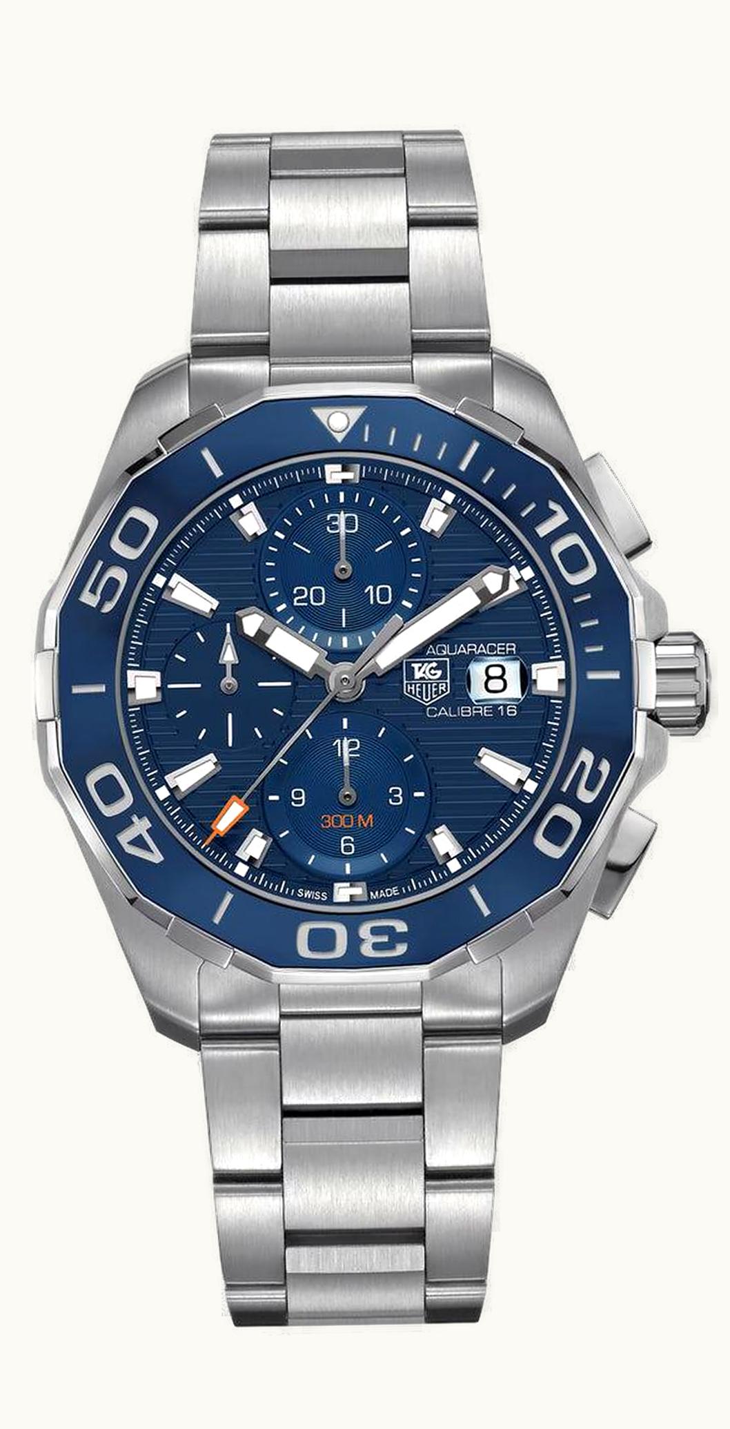 TAG Heuer Aquaracer 300M Calibre 16 43 Stainless Steel / Blue / Bracelet