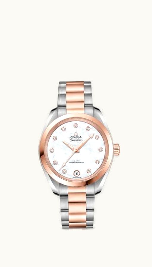 TAG Heuer Aquaracer 300M Quartz 32 Stainless Steel / Yellow Gold / MOP / Bracelet
