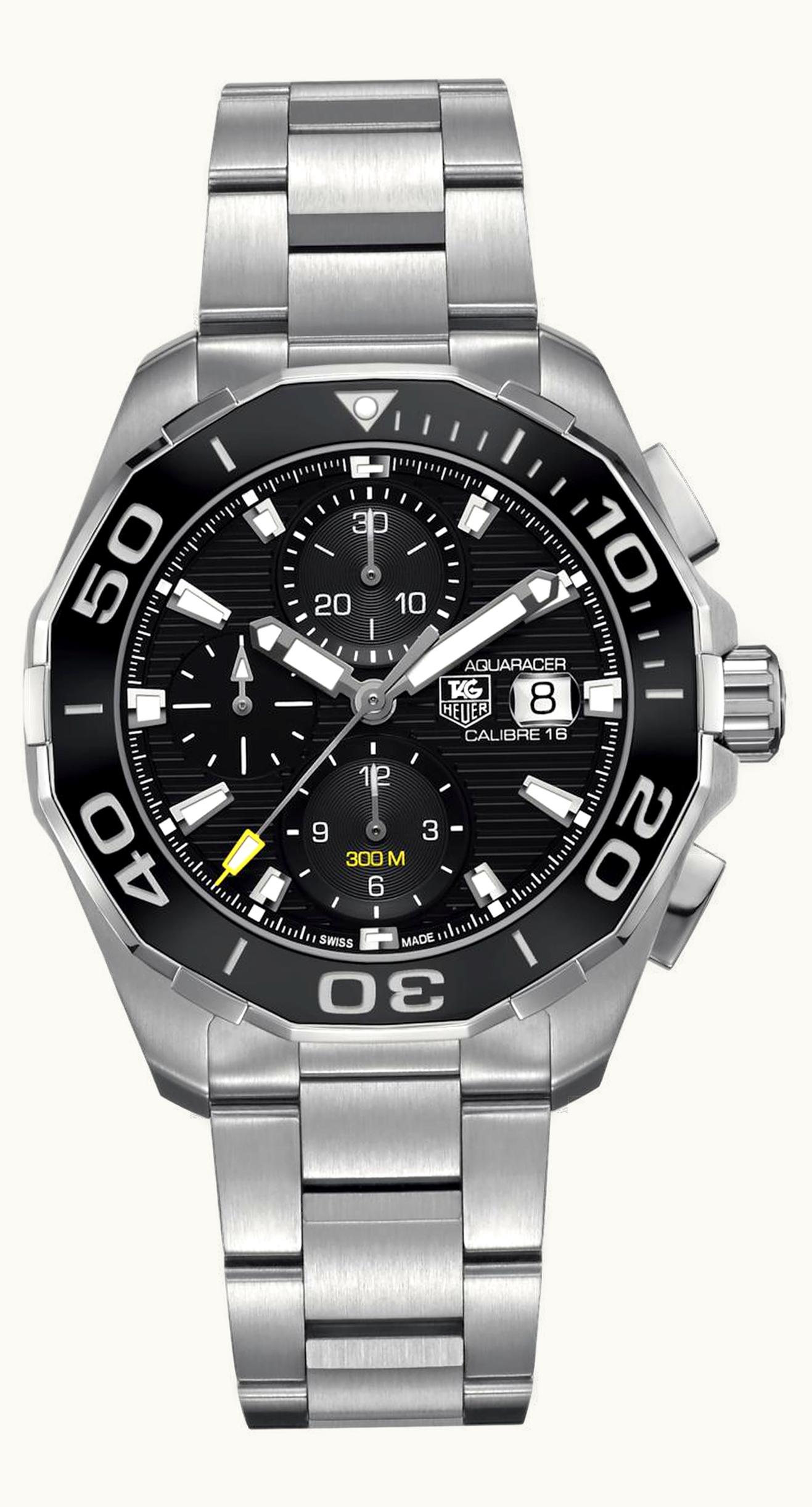 TAG Heuer Aquaracer 300M Calibre 16 43 Stainless Steel / Black / Bracelet