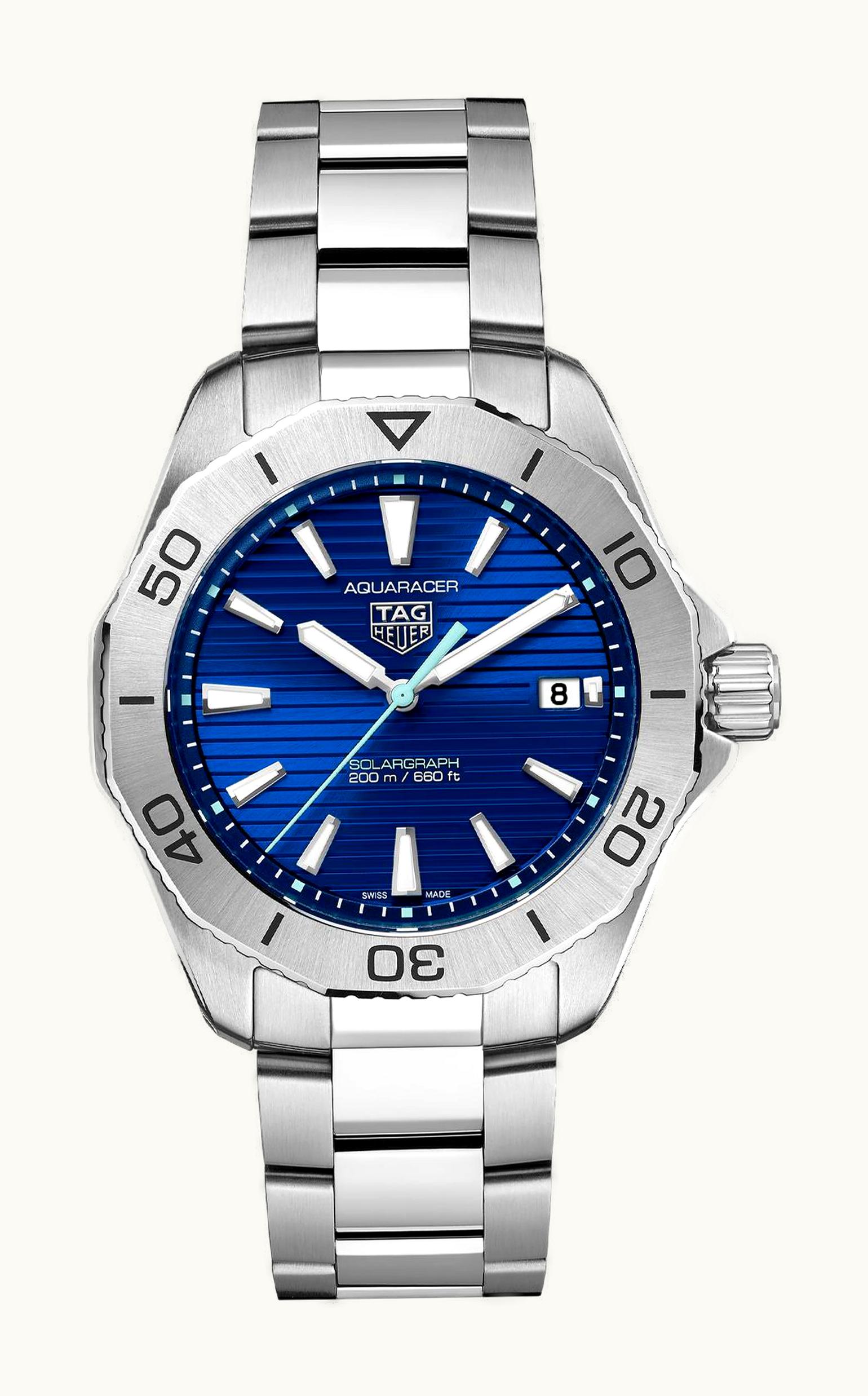 TAG Heuer Aquaracer Professional 200 Solargraph 40 Stainless Steel / Blue