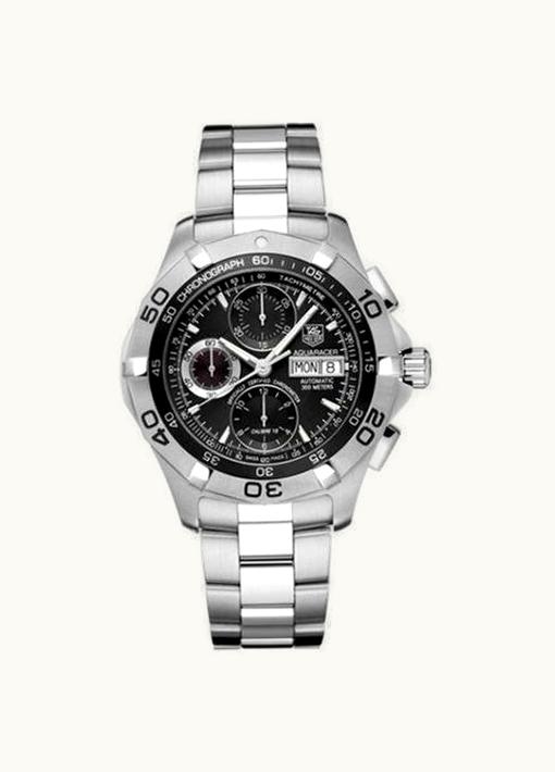 TAG Heuer Aquaracer 300M Calibre 16 Day-Date COSC Stainless Steel / Black / Bracelet