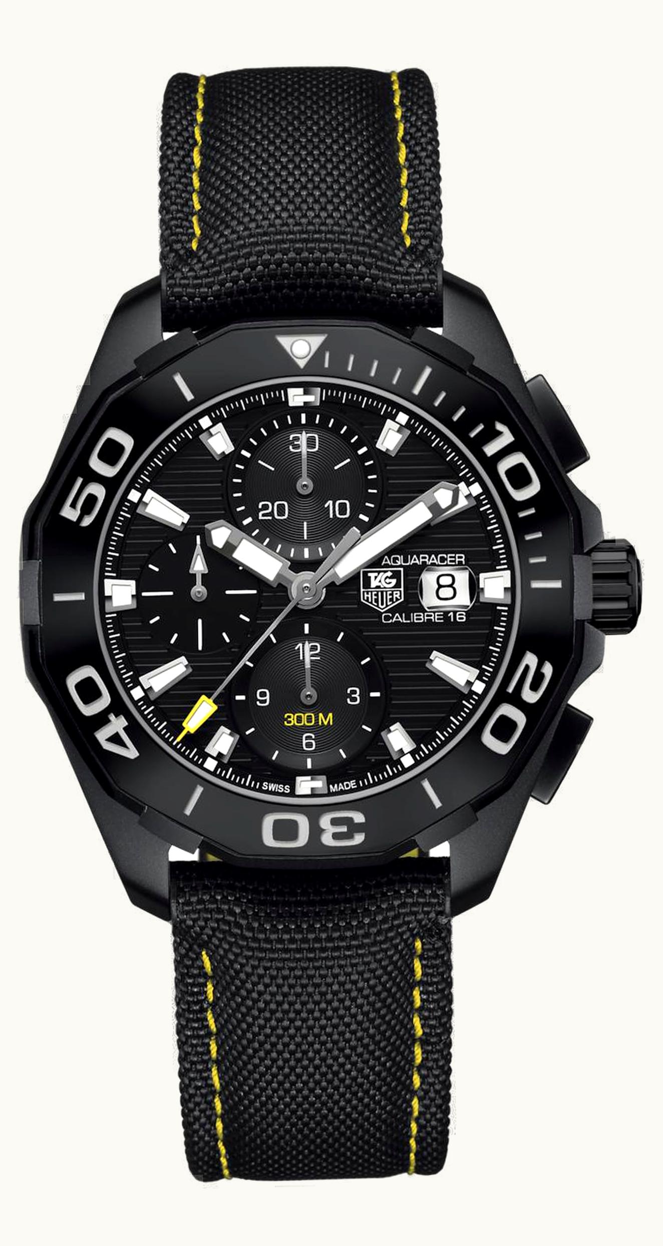 TAG Heuer Aquaracer 300M Calibre 16 43 Titanium PVD / Black / Nylon