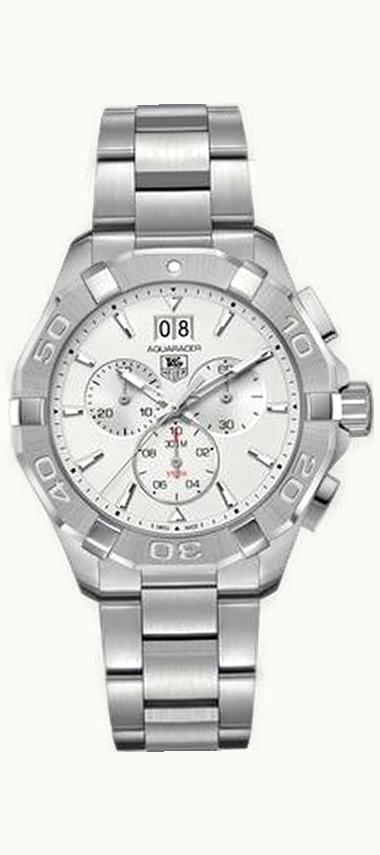TAG Heuer Aquaracer 300M Quartz Chronograph 43 Stainless Steel / Silver / Bracelet