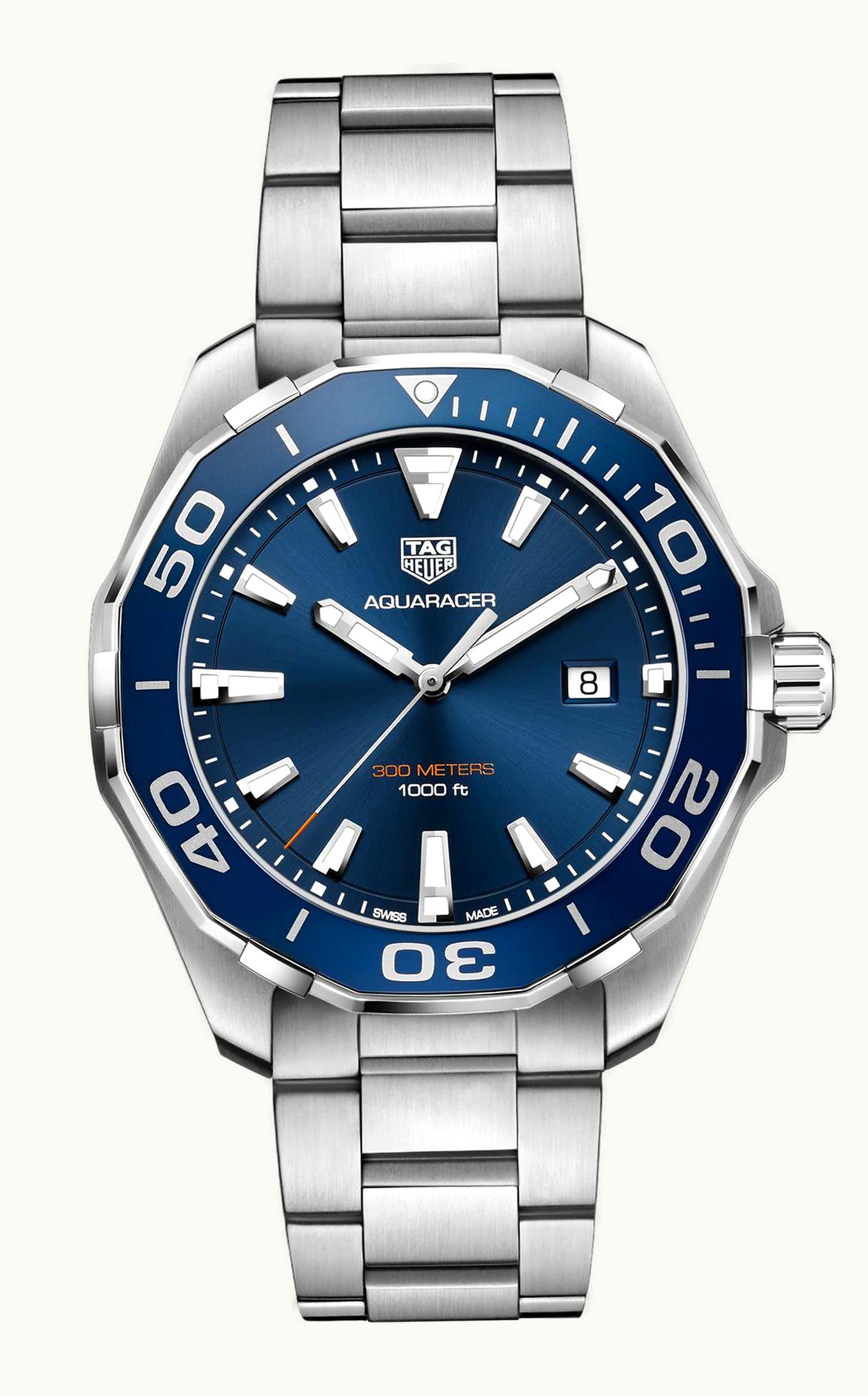 TAG Heuer Aquaracer 300M Quartz 43 Stainless Steel / Blue / Bracelet