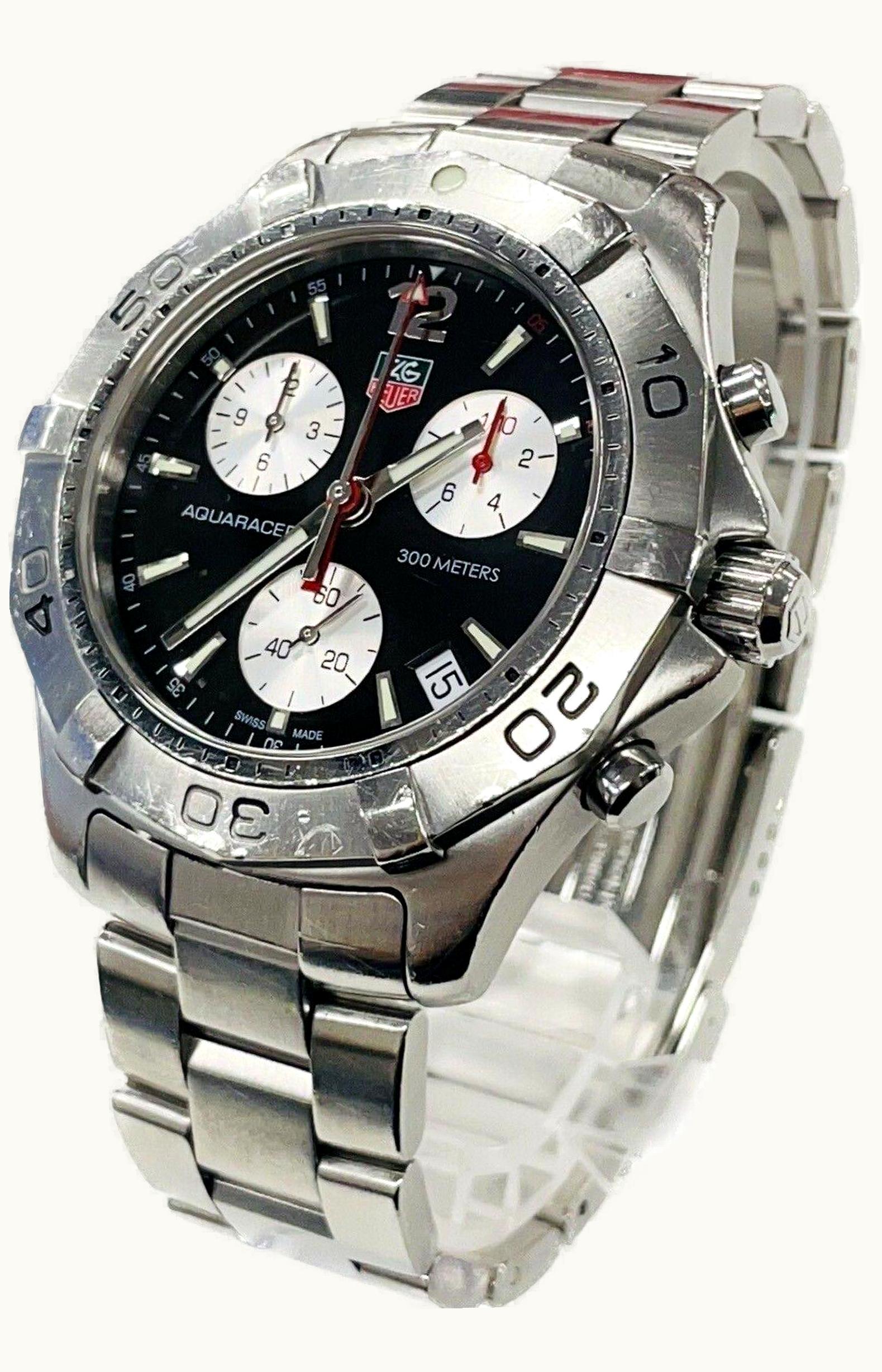 TAG Heuer Aquaracer 300M Quartz Chronograph 41 Stainless Steel / Black / Bracelet