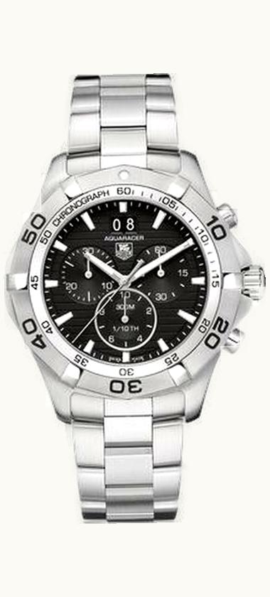 TAG Heuer Aquaracer 300M Quartz Chronograph 43 Stainless Steel / Black / Bracelet
