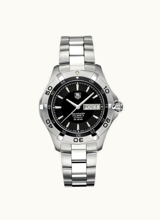 TAG Heuer Aquaracer 300M Calibre 5 Day-Date 41 Stainless Steel / Black / Bracelet