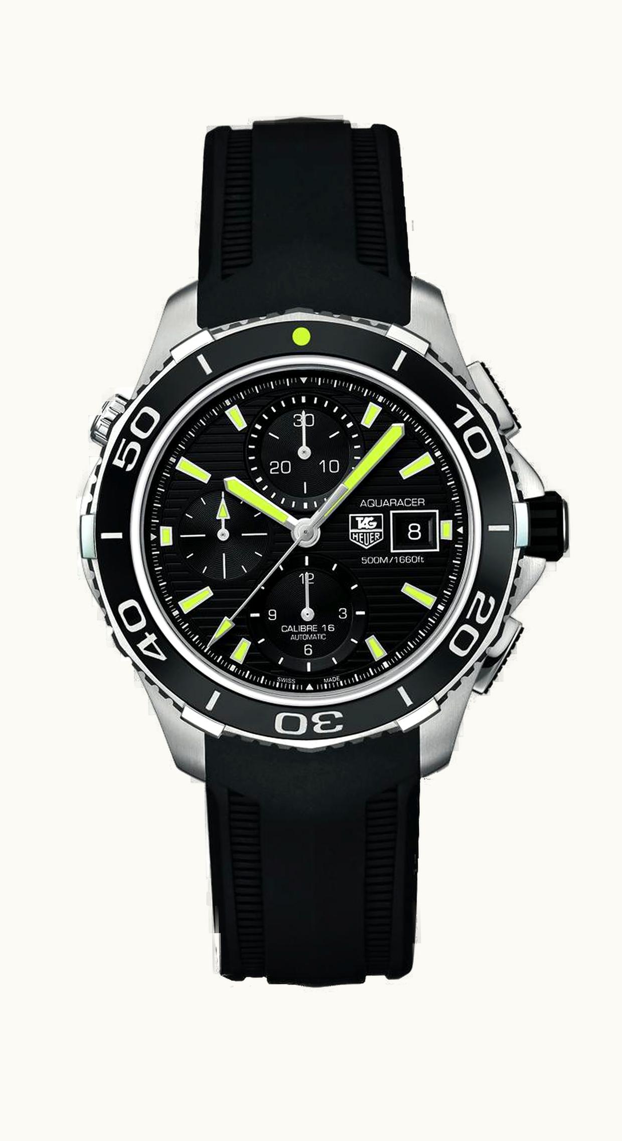 TAG Heuer Aquaracer 500M Calibre 16 43 Stainless Steel / Black / Rubber