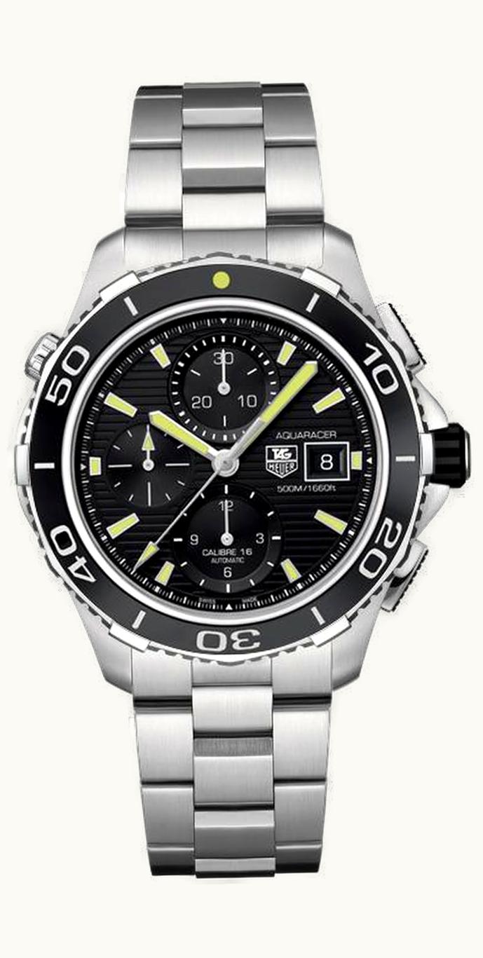 TAG Heuer Aquaracer 500M Calibre 16 43 Stainless Steel / Black / Bracelet