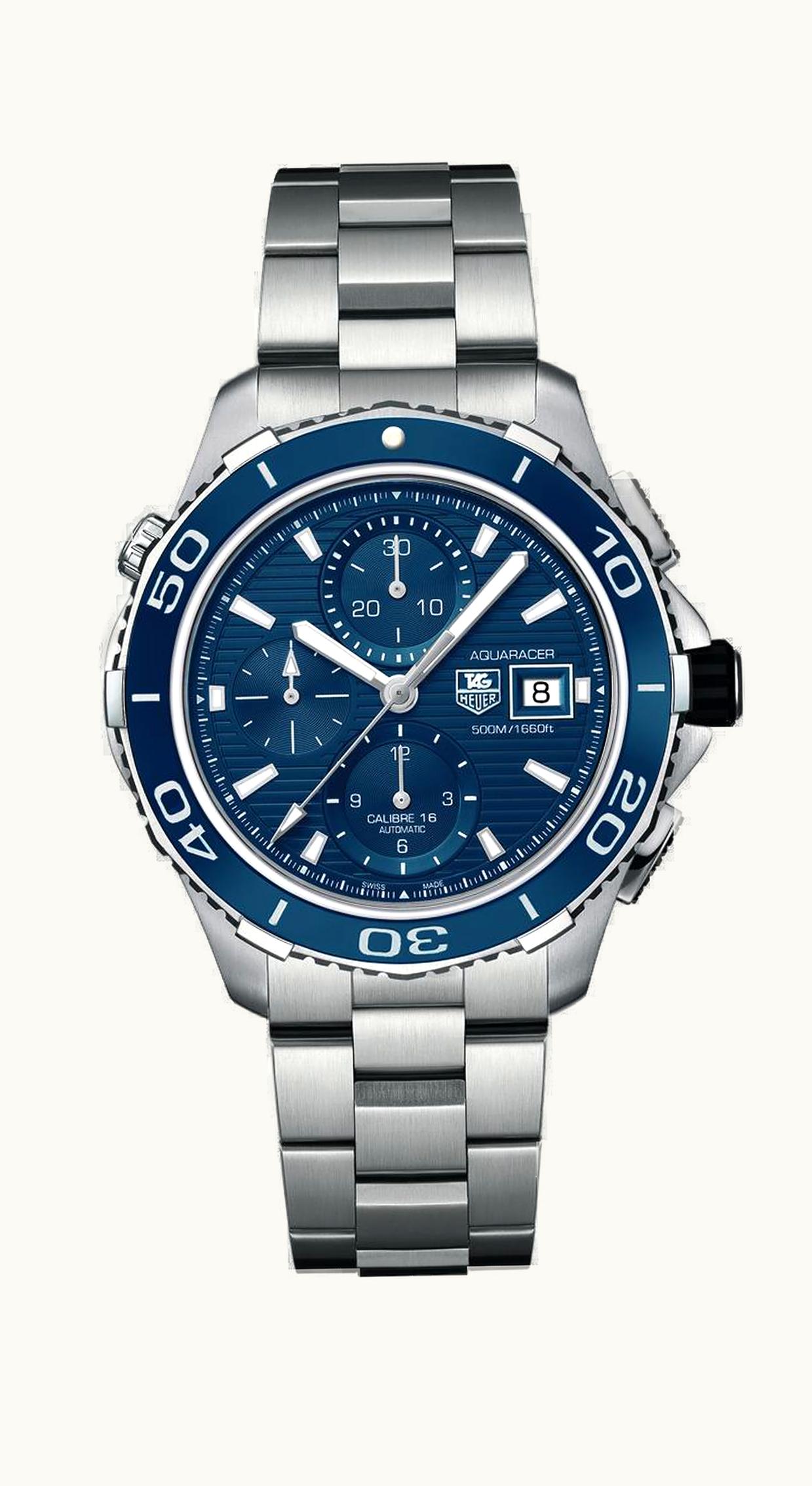TAG Heuer Aquaracer 500M Calibre 16 43 Stainless Steel / Blue / Bracelet