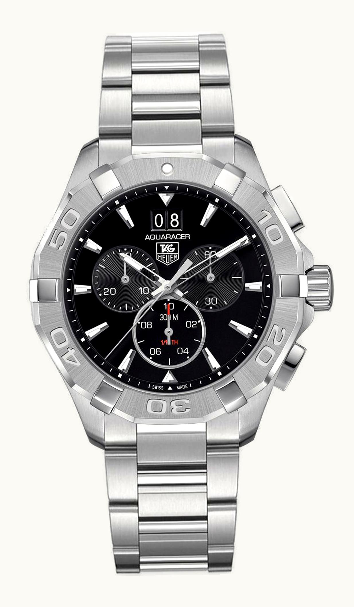 TAG Heuer Aquaracer 300M Quartz Chronograph 43 Stainless Steel / Black / Bracelet
