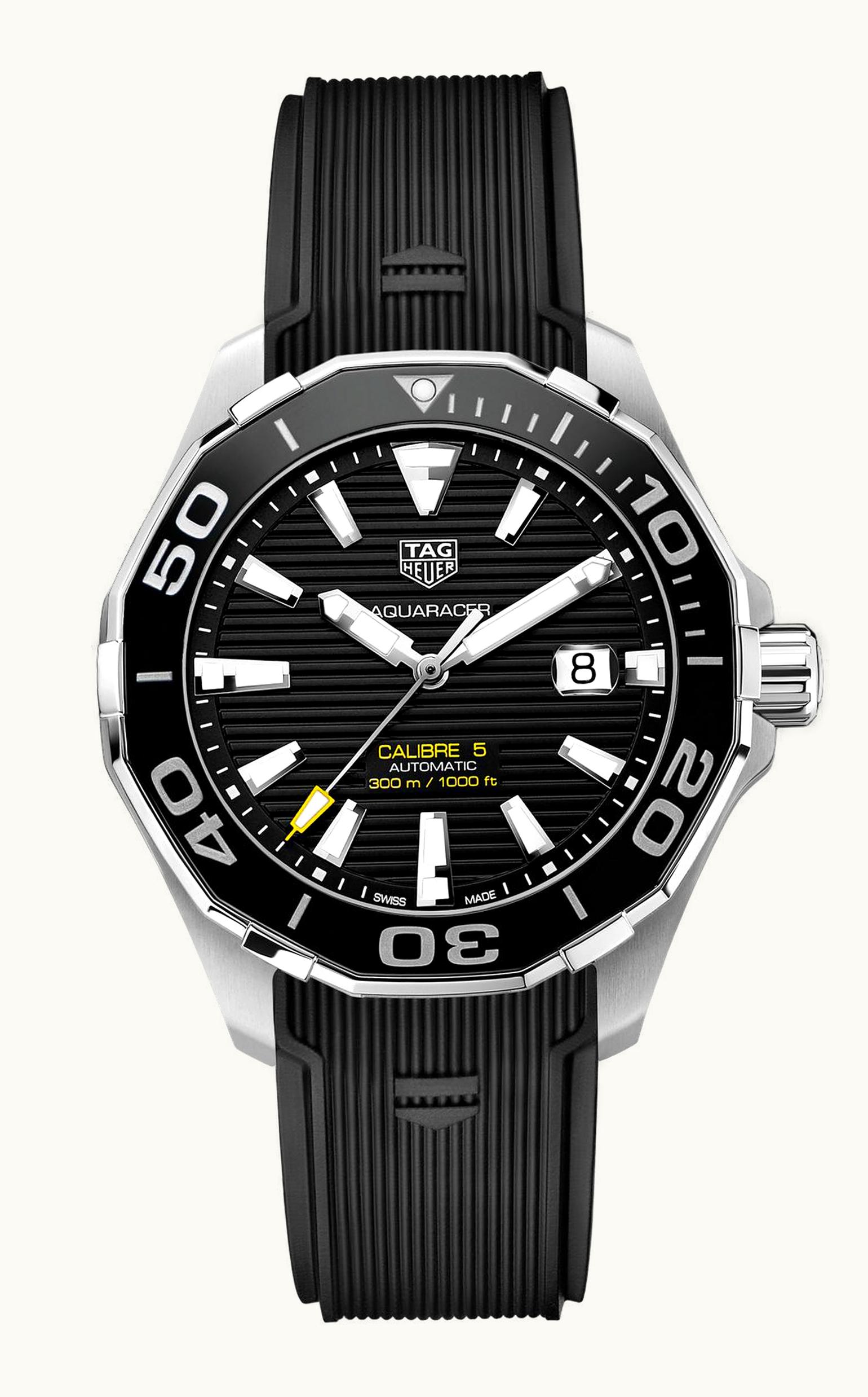 TAG Heuer Aquaracer 300M Calibre 5 43 Stainless Steel / Black / Rubber