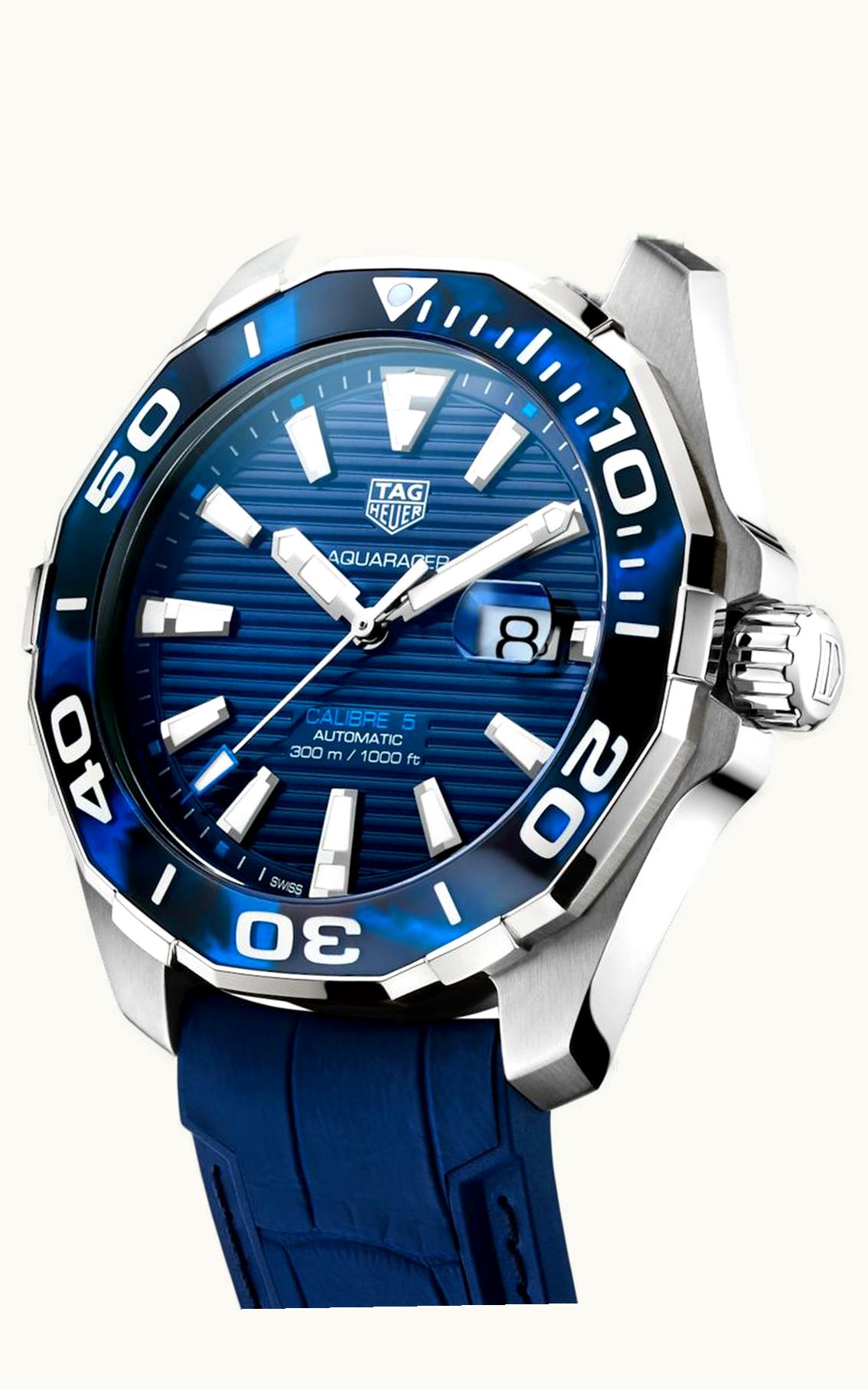 TAG Heuer Aquaracer 300M Calibre 5 43 Tortoise Blue