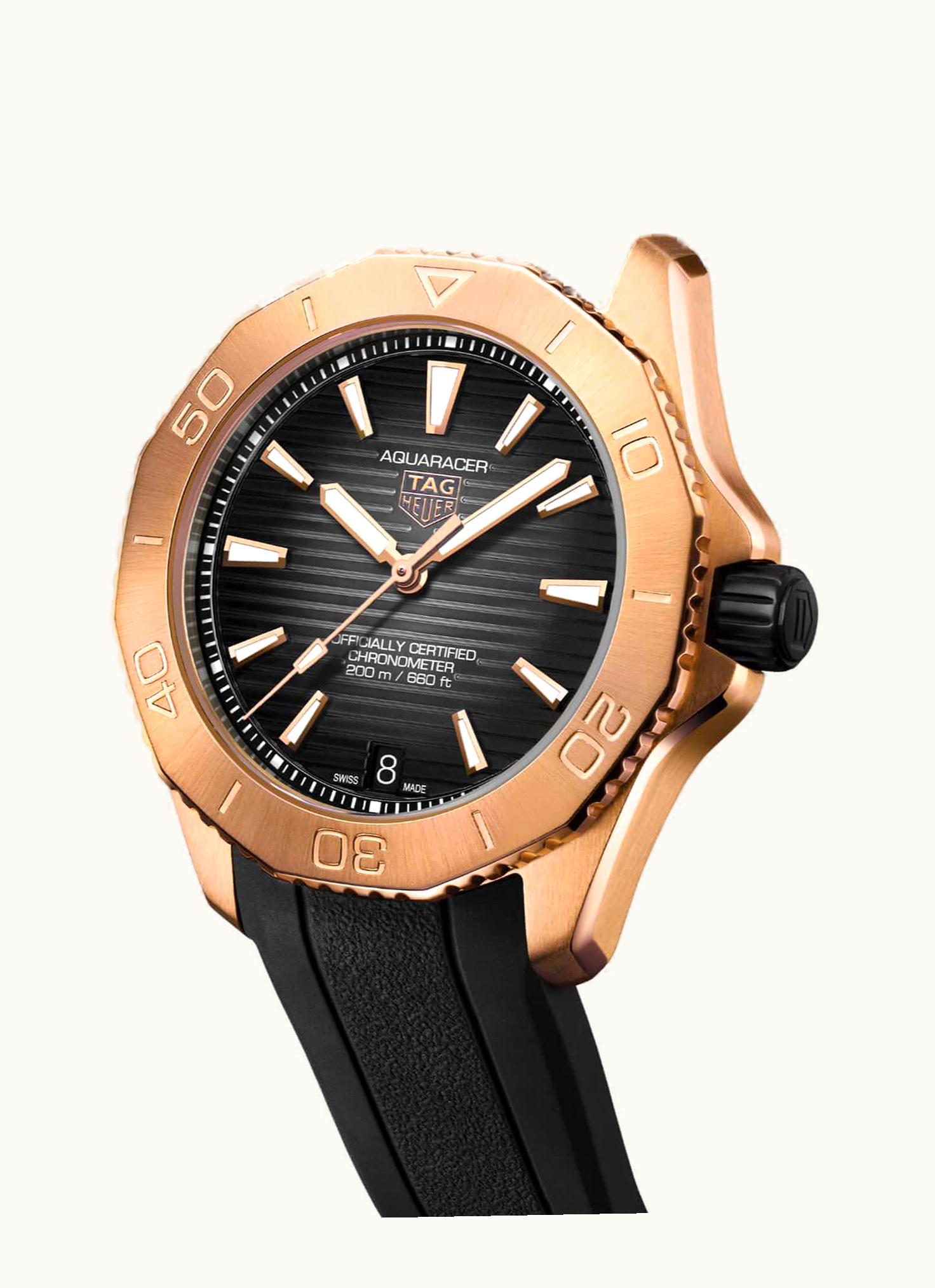 TAG Heuer Aquaracer Professional 200 40 Automatic Rose Gold - Titanium / Grey / Rubber