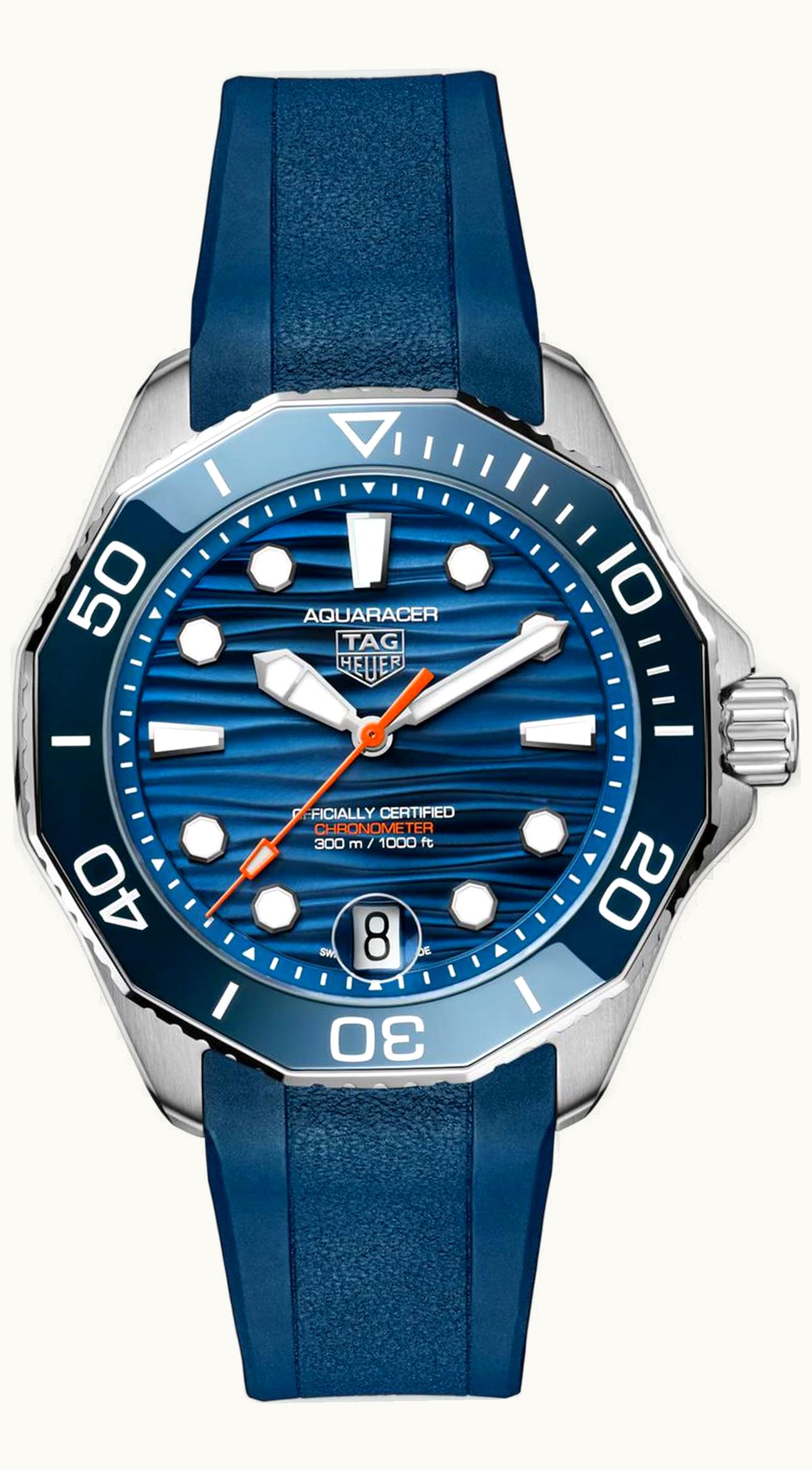 TAG Heuer Aquaracer Professional 300 42 Stainless Steel / Blue / Rubber