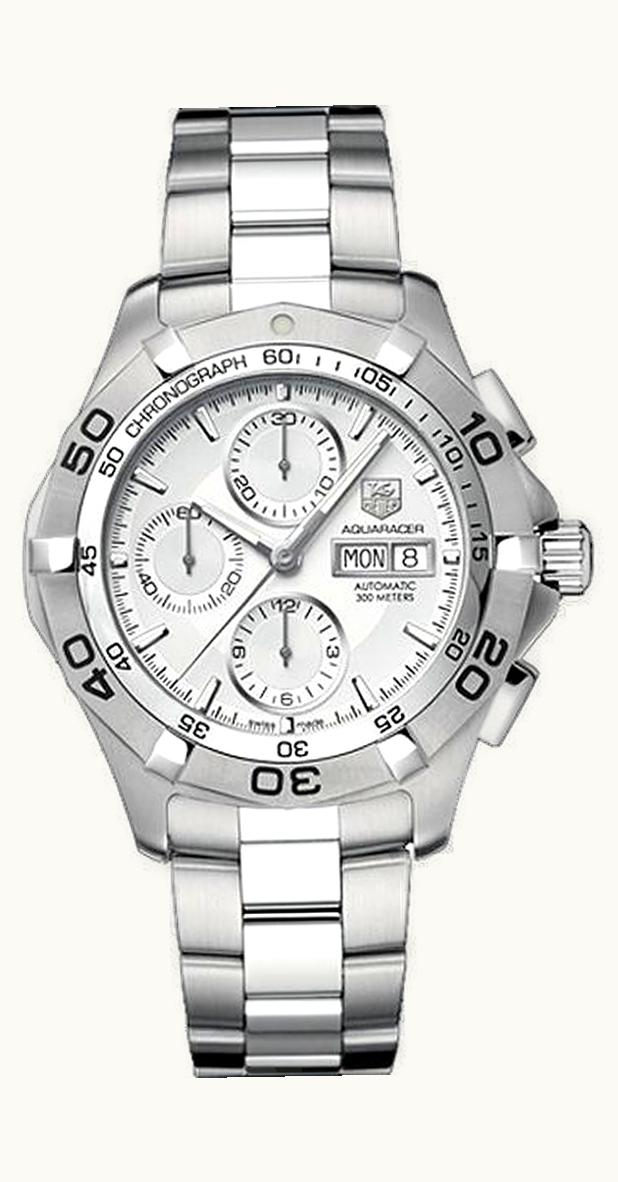 TAG Heuer Aquaracer 300M Calibre 16 Day-Date 43 Stainless Steel / Silver / Bracelet