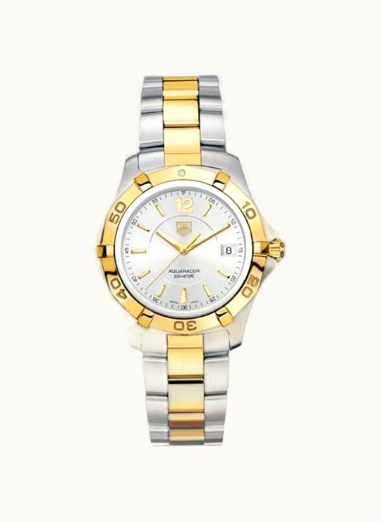 TAG Heuer Aquaracer 300M Quartz 38.4 Stainless Steel / Yellow Gold / Silver / Bracelet