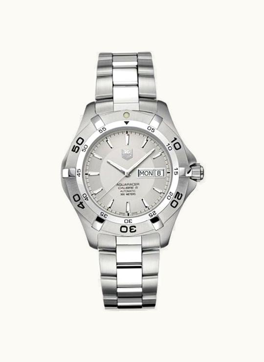TAG Heuer Aquaracer 300M Calibre 5 Day-Date 41 Stainless Steel / Silver / Bracelet