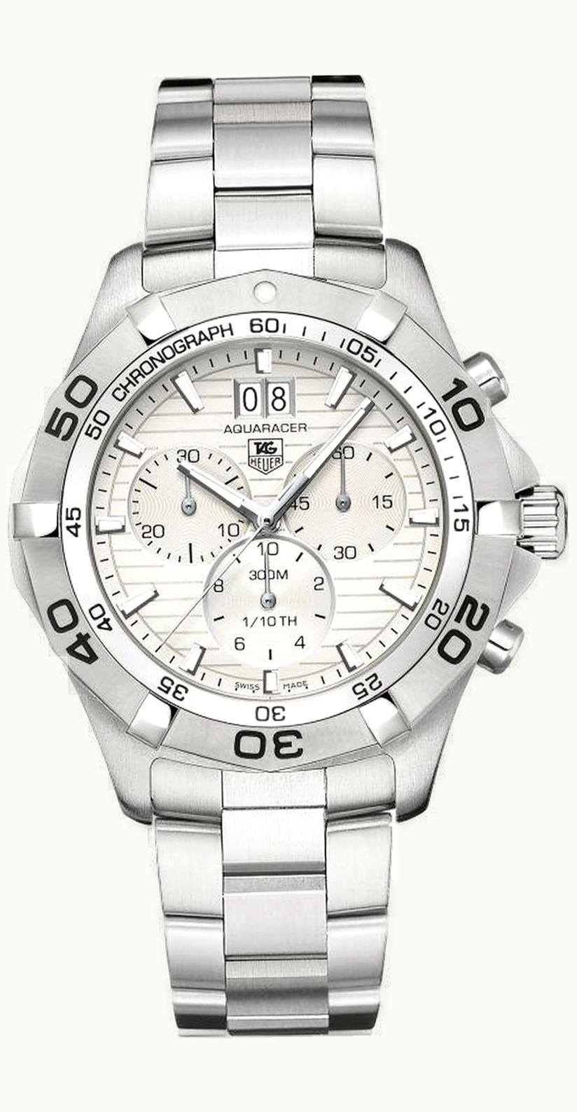 TAG Heuer Aquaracer 300M Quartz Chronograph 43 Stainless Steel / Silver / Bracelet