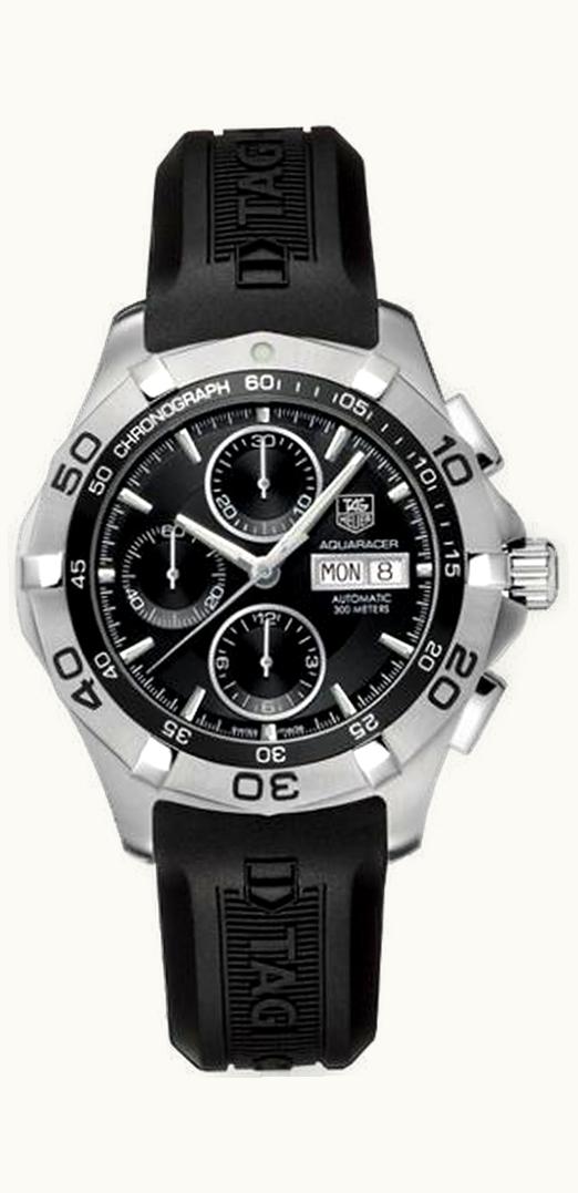 TAG Heuer Aquaracer 300M Calibre 16 Day-Date 43 Stainless Steel / Black / Rubber
