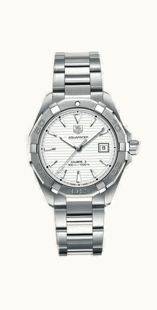 TAG Heuer Aquaracer 300M Calibre 5 40.5 Stainless Steel / Silver / Bracelet