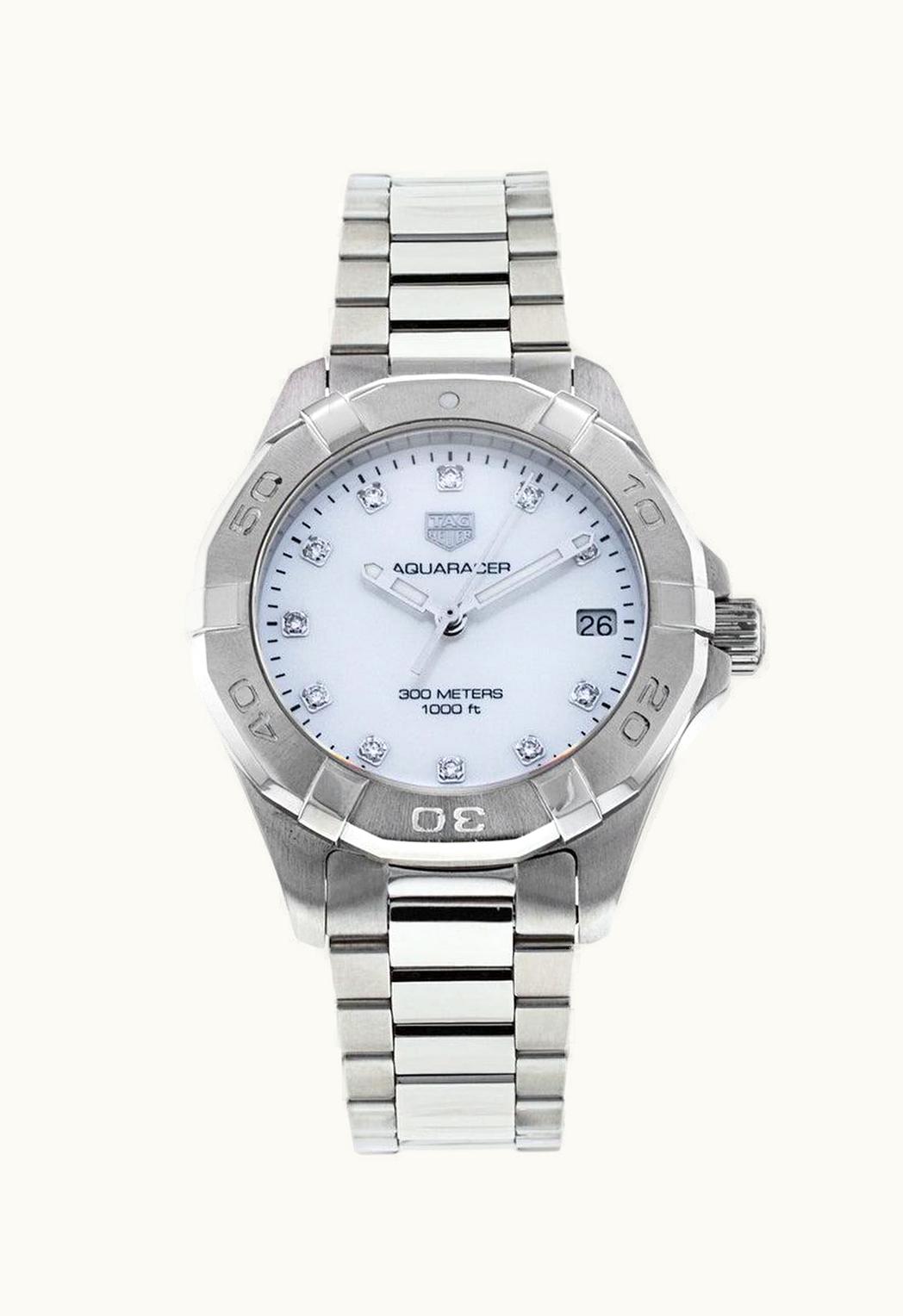 TAG Heuer Aquaracer 300M Quartz 32 Stainless Steel / MOP - Diamond / Bracelet