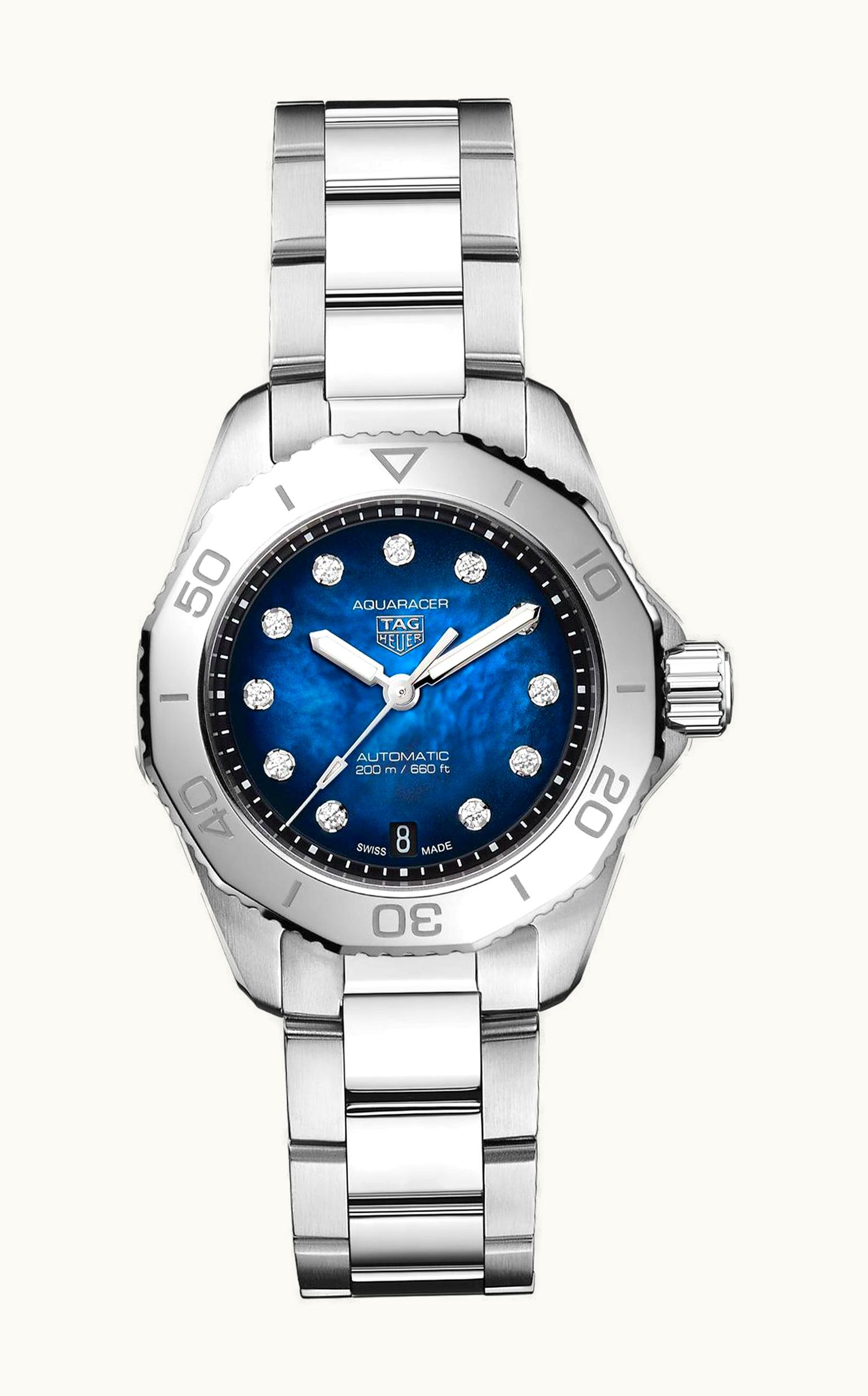 TAG Heuer Aquaracer Professional 200 Automatic 30 Stainless Steel / Blue MOP