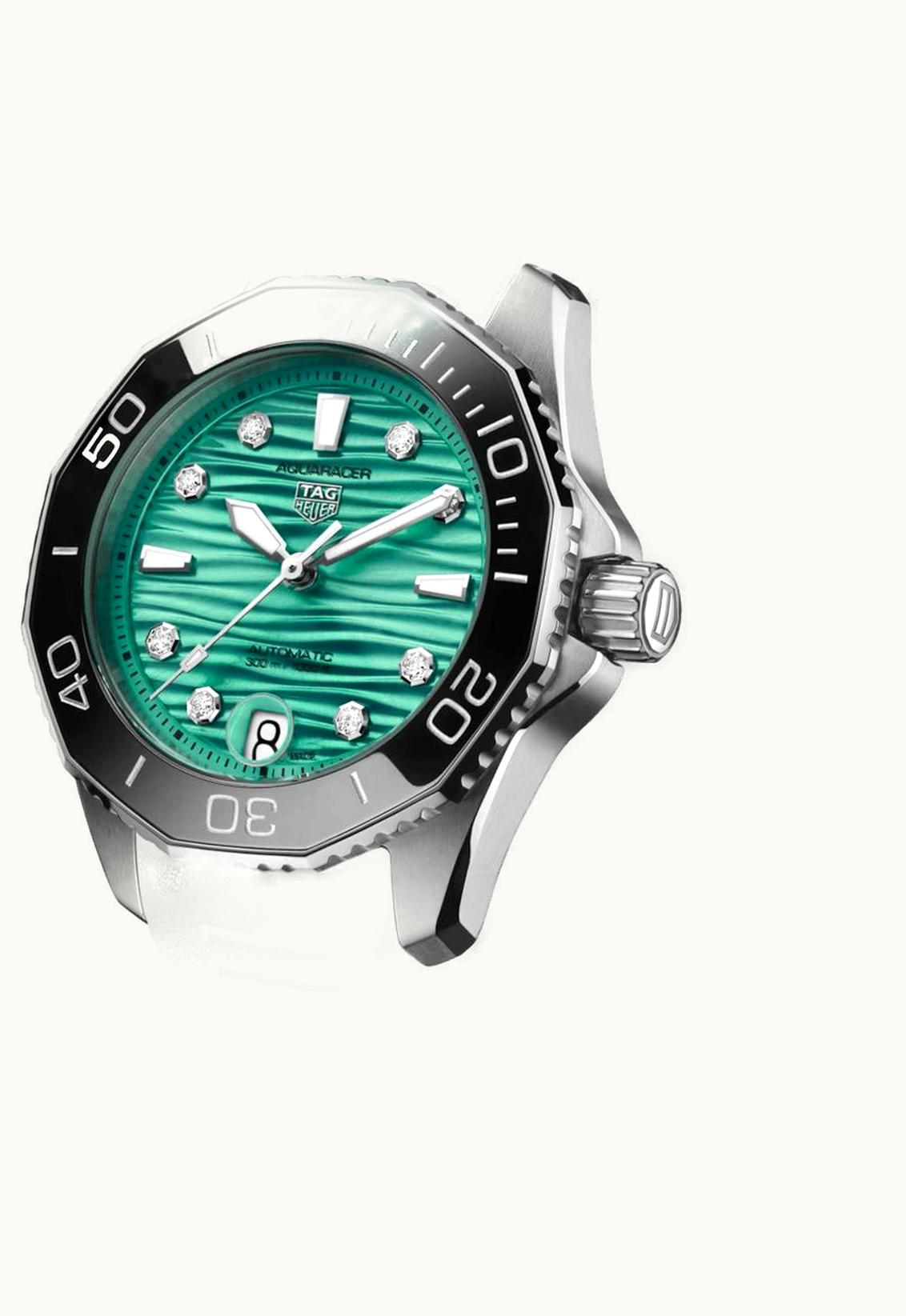 TAG Heuer Aquaracer Professional 300 36 Stainless Steel / Black - Diamond / Rubber