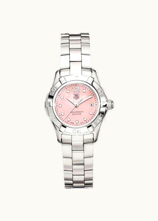 TAG Heuer Aquaracer 300M Quartz 27 Stainless Steel / Pink MOP - Diamond / Bracelet