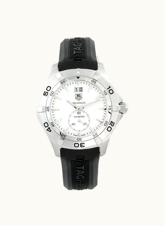 TAG Heuer Aquaracer 300M Big Date 41 Stainless Steel / Silver / Rubber