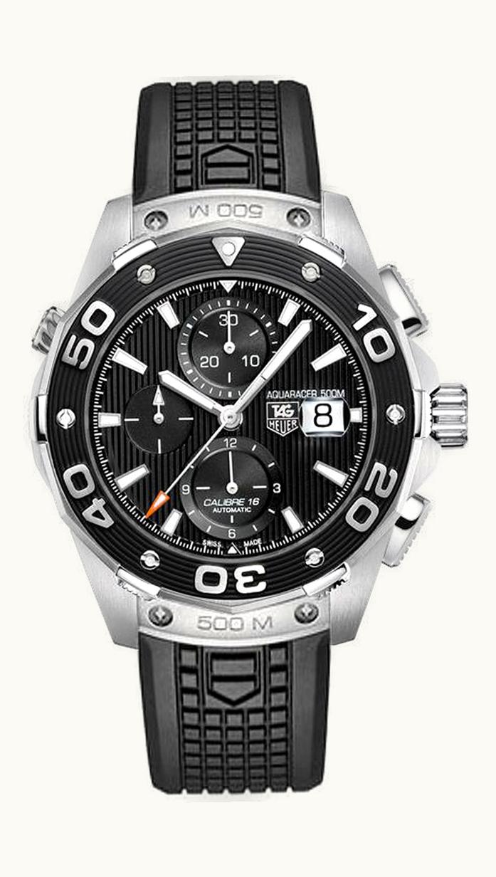 TAG Heuer Aquaracer 500M Calibre 16 44 Stainless Steel / Black / Rubber