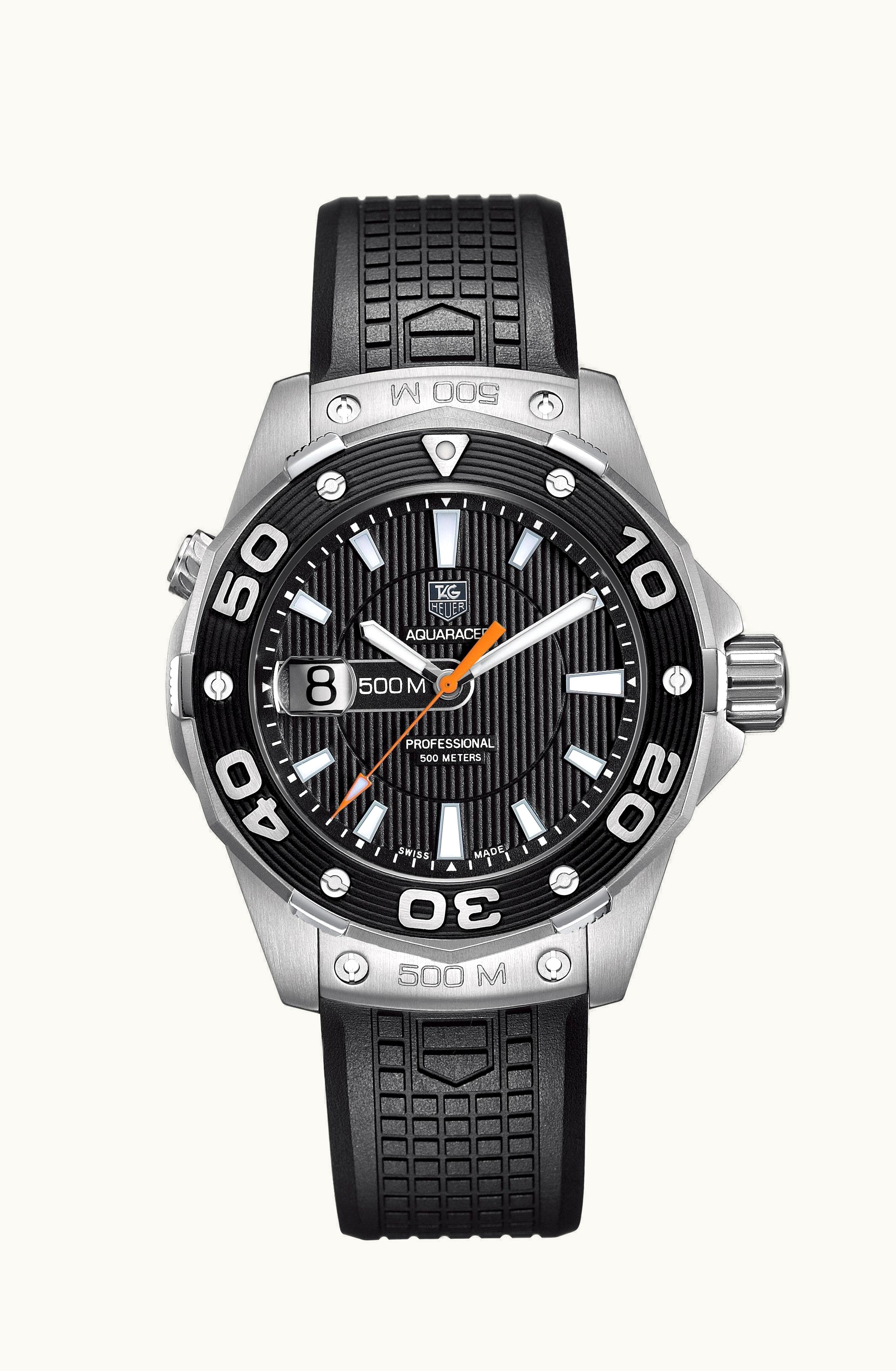 TAG Heuer Aquaracer 500M Quartz 43 Stainless Steel / Black / Rubber