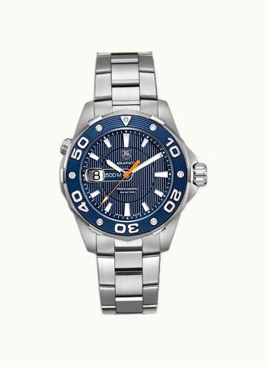TAG Heuer Aquaracer 500M Quartz 43 Stainless Steel / Blue / Bracelet