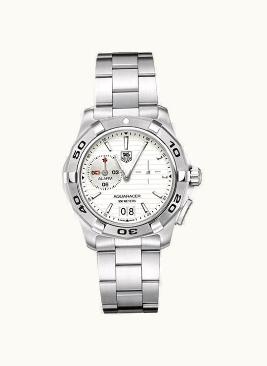 TAG Heuer Aquaracer 300M Alarm 41 Stainless Steel / Silver / Bracelet