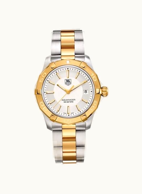 TAG Heuer Aquaracer 300M Quartz 40.5 Stainless Steel / Yellow Gold / Silver / Bracelet