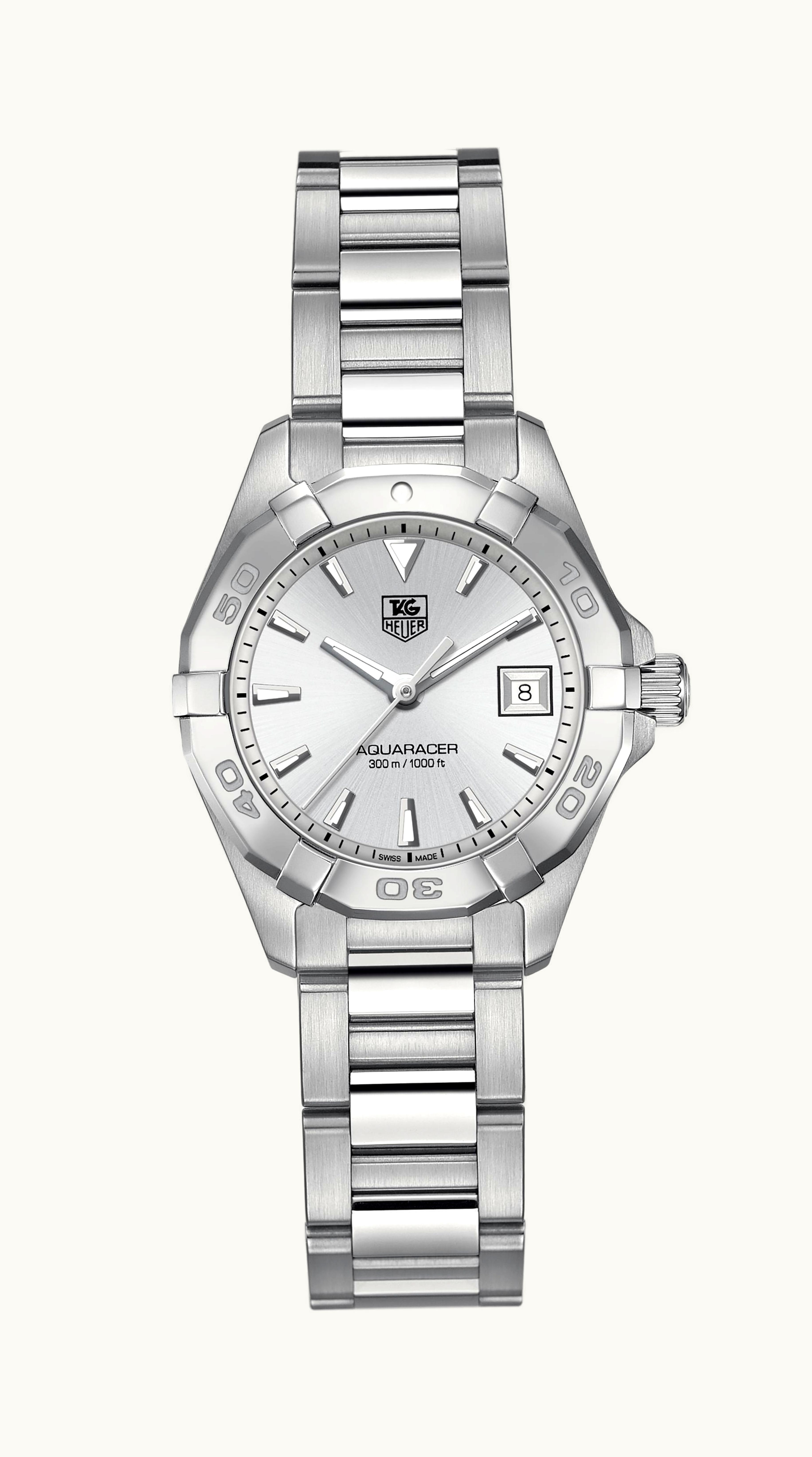TAG Heuer Aquaracer 300M Quartz 27 Stainless Steel / Silver / Bracelet