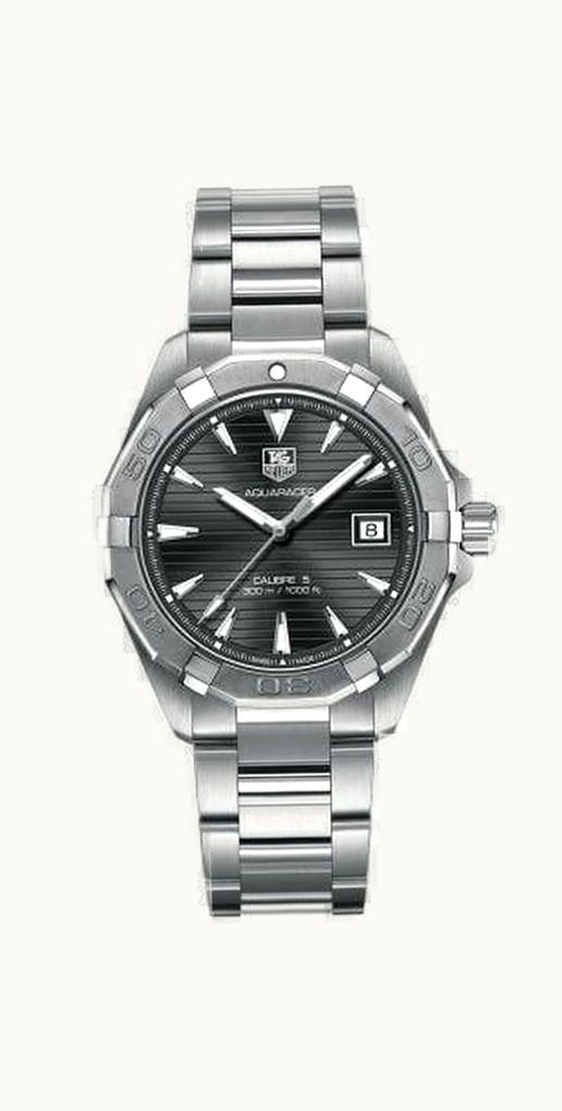 TAG Heuer Aquaracer 300M Calibre 5 40.5 Stainless Steel / Grey / Bracelet
