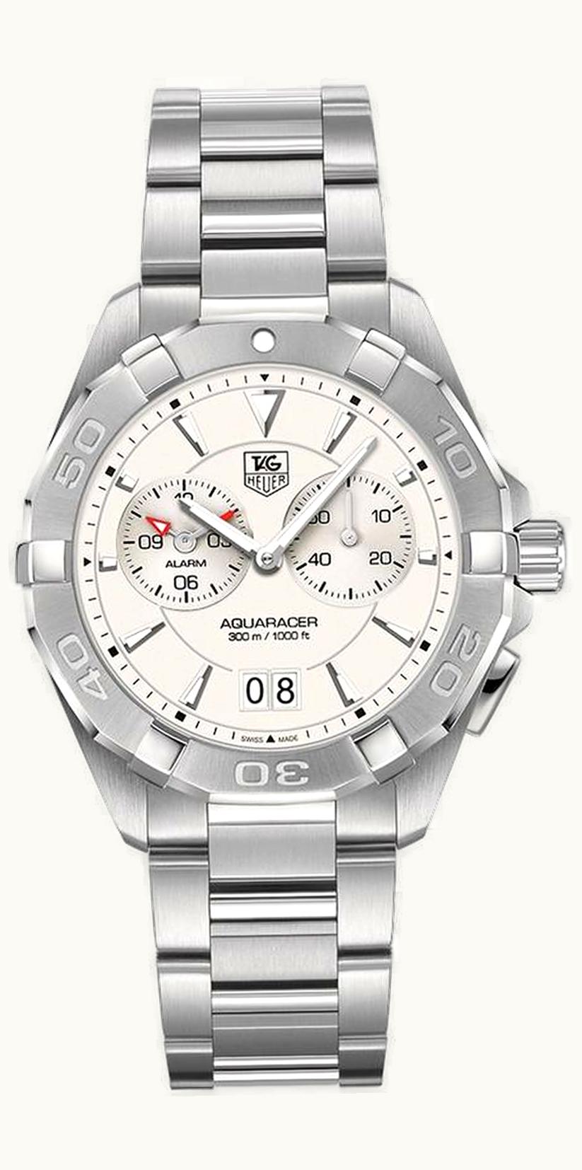 TAG Heuer Aquaracer 300M Alarm 40.5 Stainless Steel / Silver / Bracelet