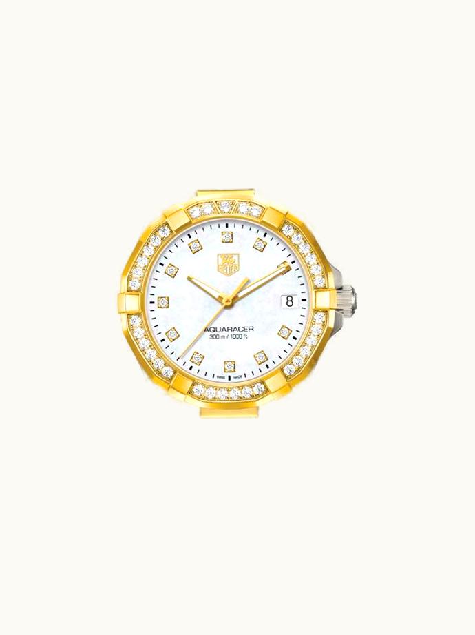 TAG Heuer Aquaracer 300M Quartz 32 Stainless Steel / Yellow Gold / Diamond / MOP - Diamond / Bracelet