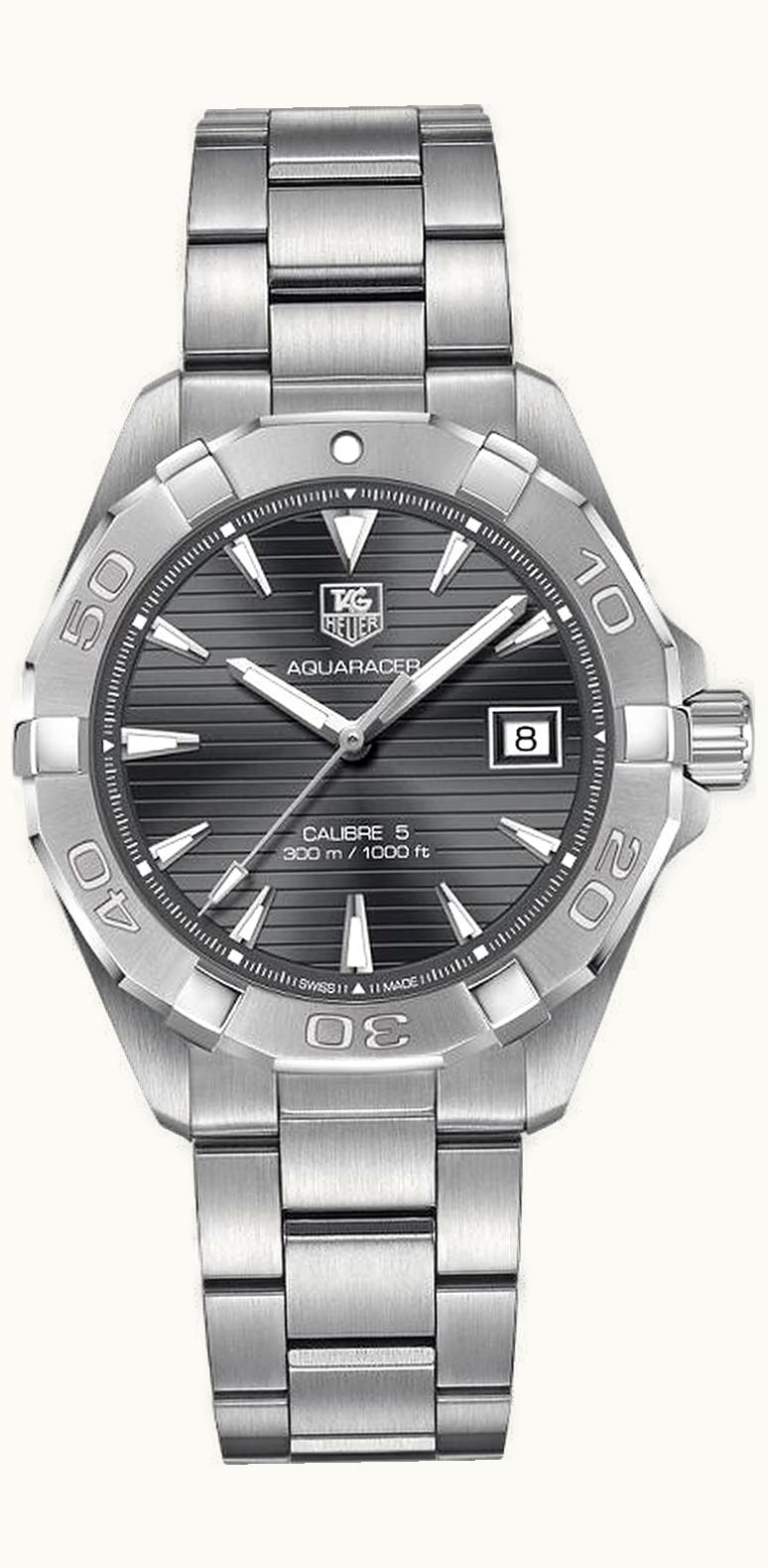 TAG Heuer Aquaracer 300M Calibre 5 41 Stainless Steel / Grey / Bracelet